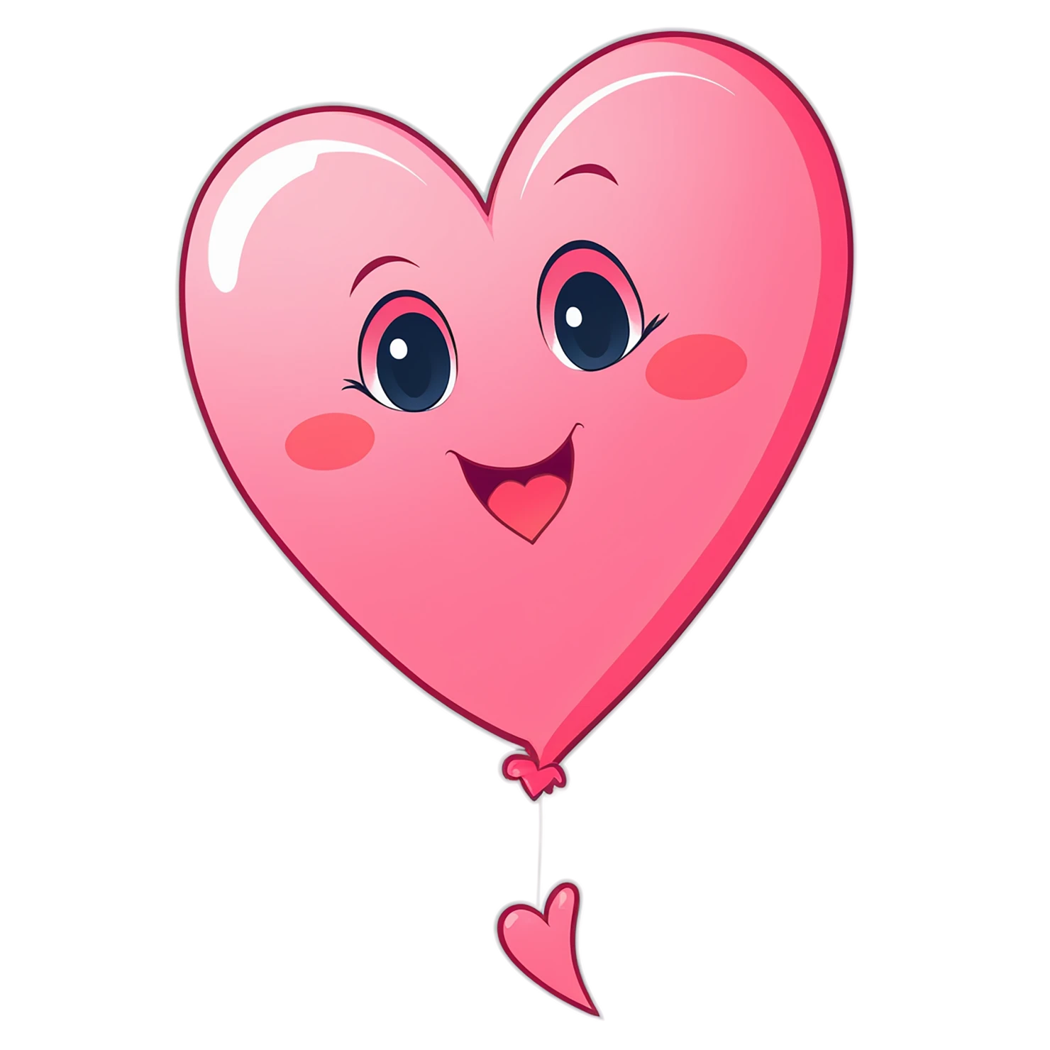 heart cute sticker isolated on transparent background #18488