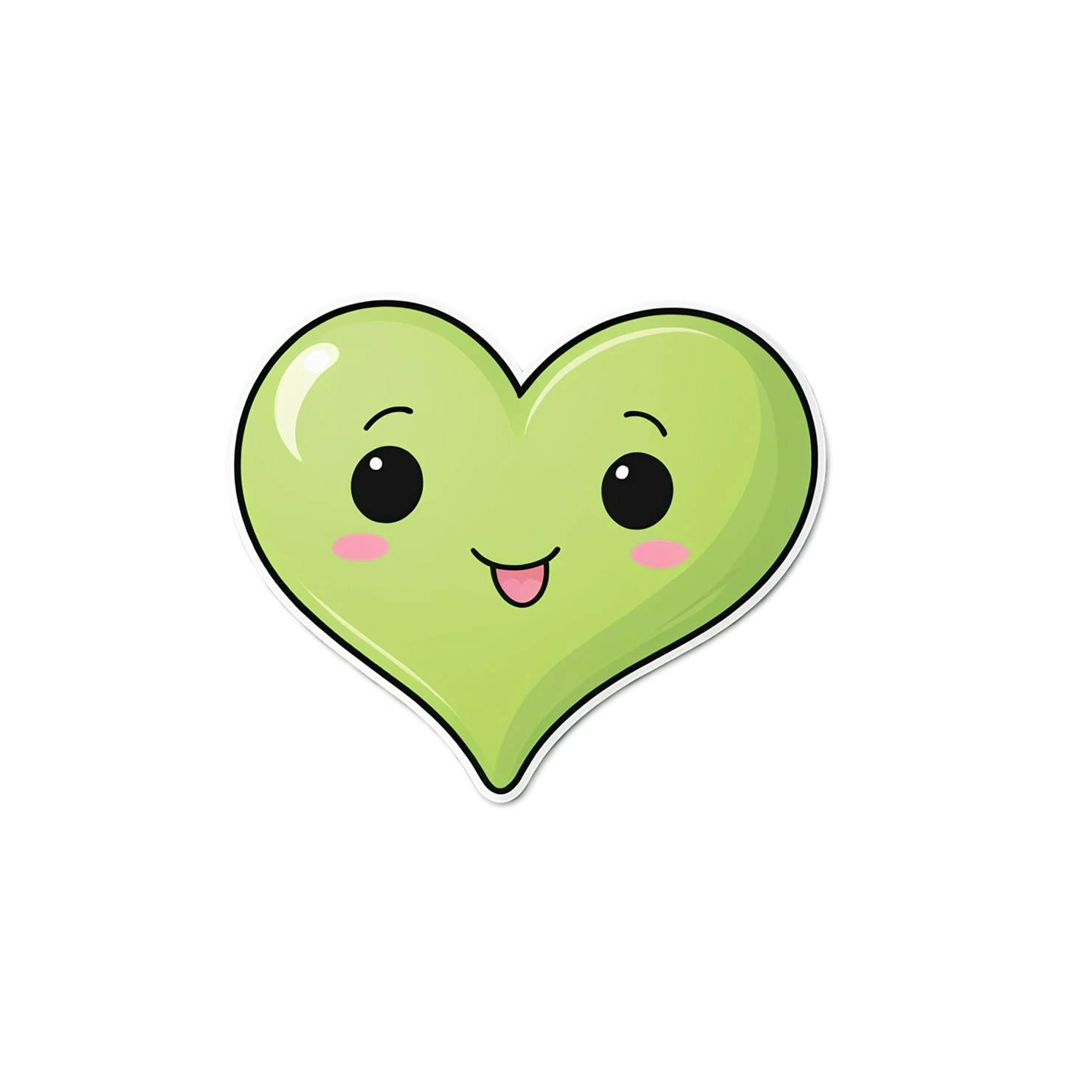 heart cute sticker isolated on transparent background #18490