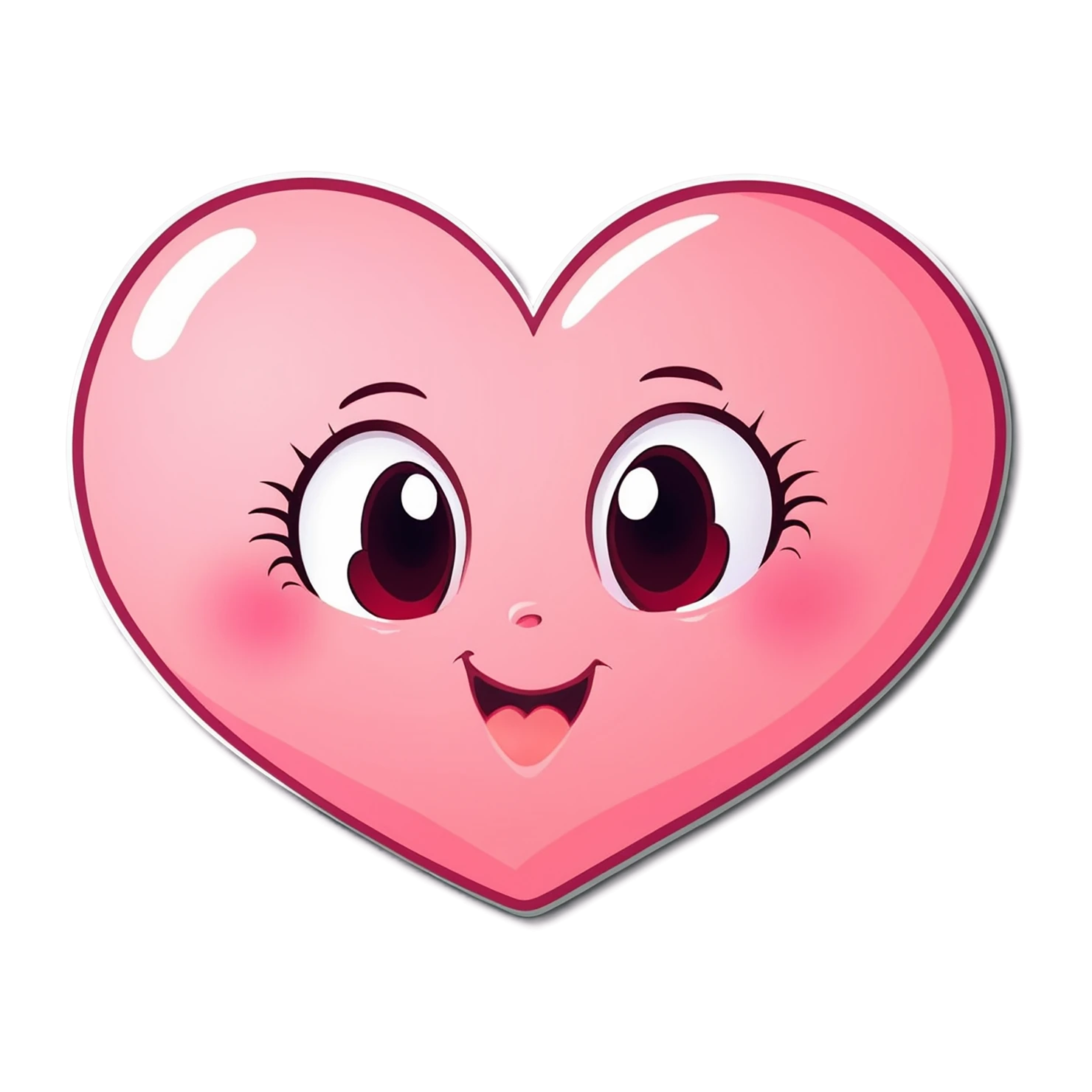 heart cute sticker isolated on transparent background #18499