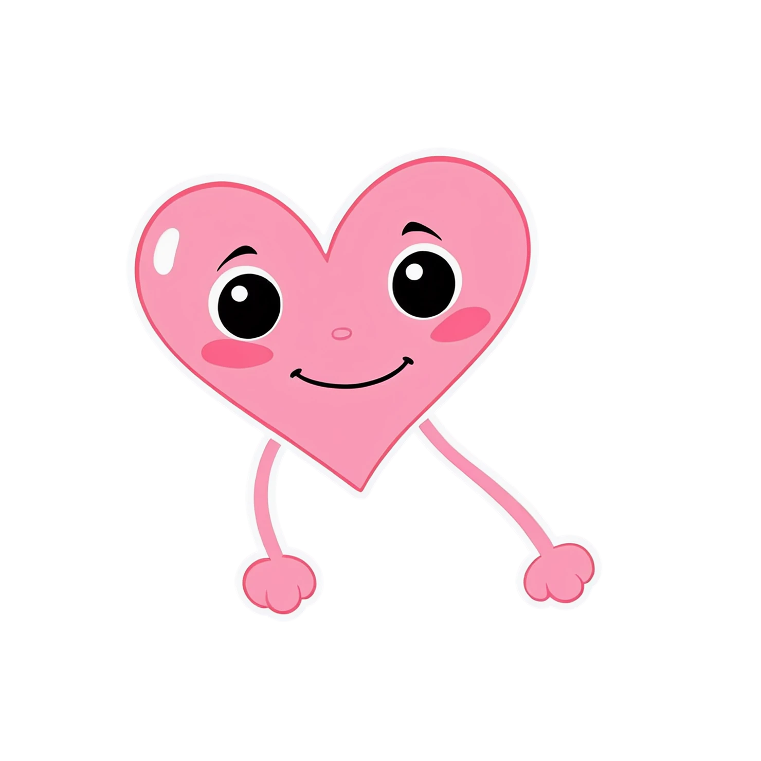 heart cute sticker isolated on transparent background #18501