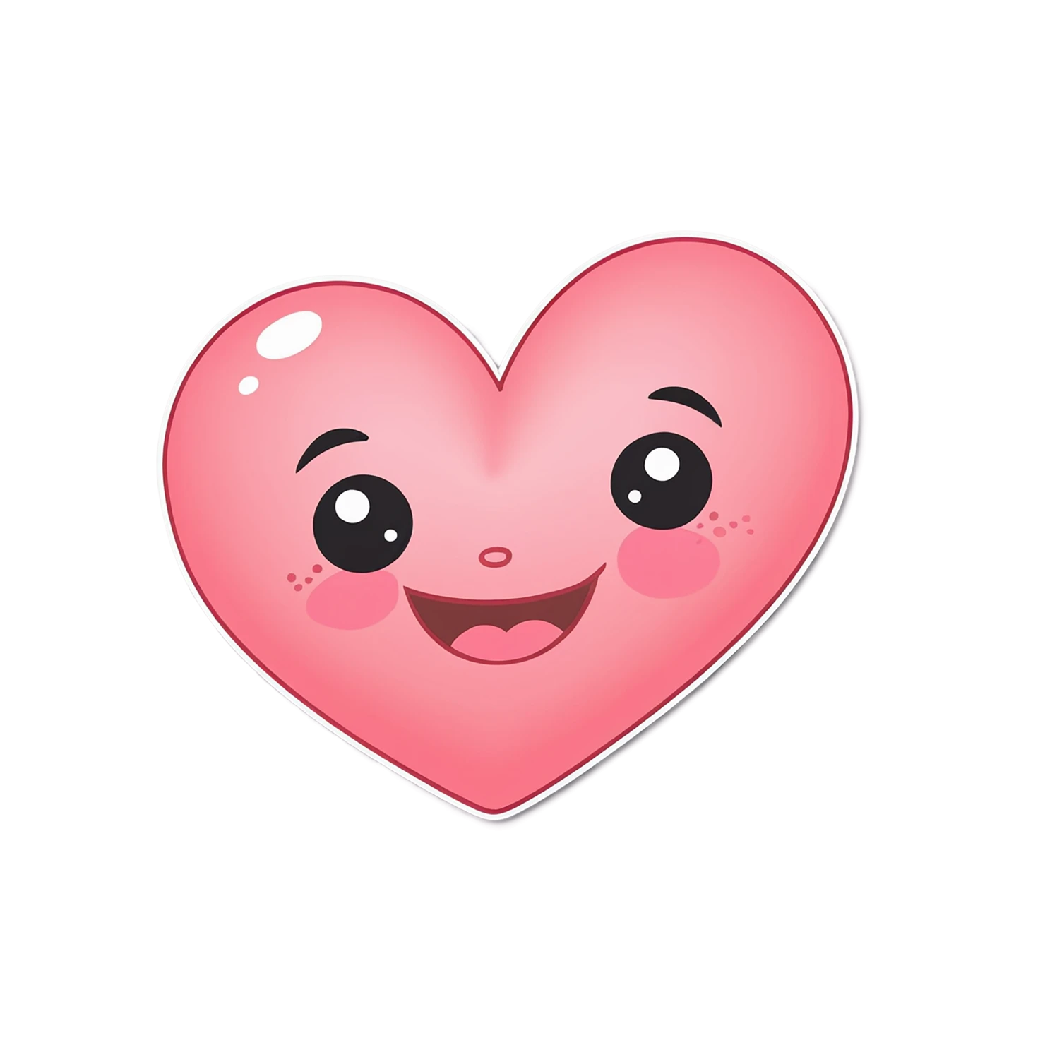 heart cute sticker isolated on transparent background #18502
