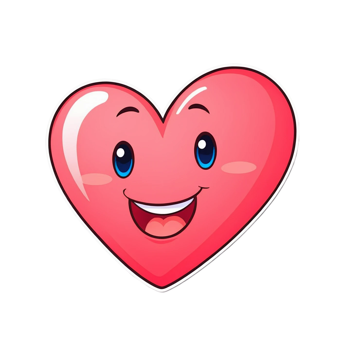 heart cute sticker isolated on transparent background #18504