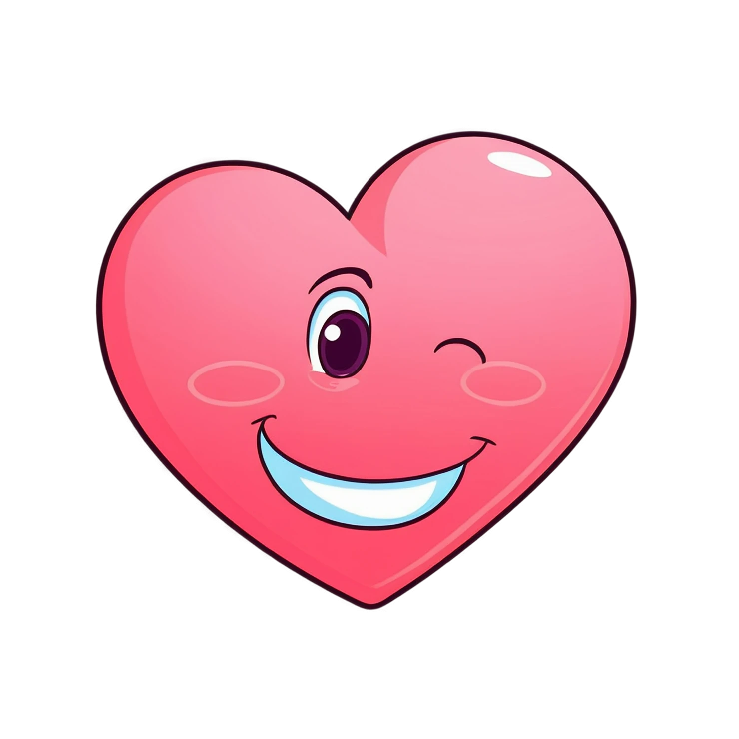 heart cute sticker isolated on transparent background #18507