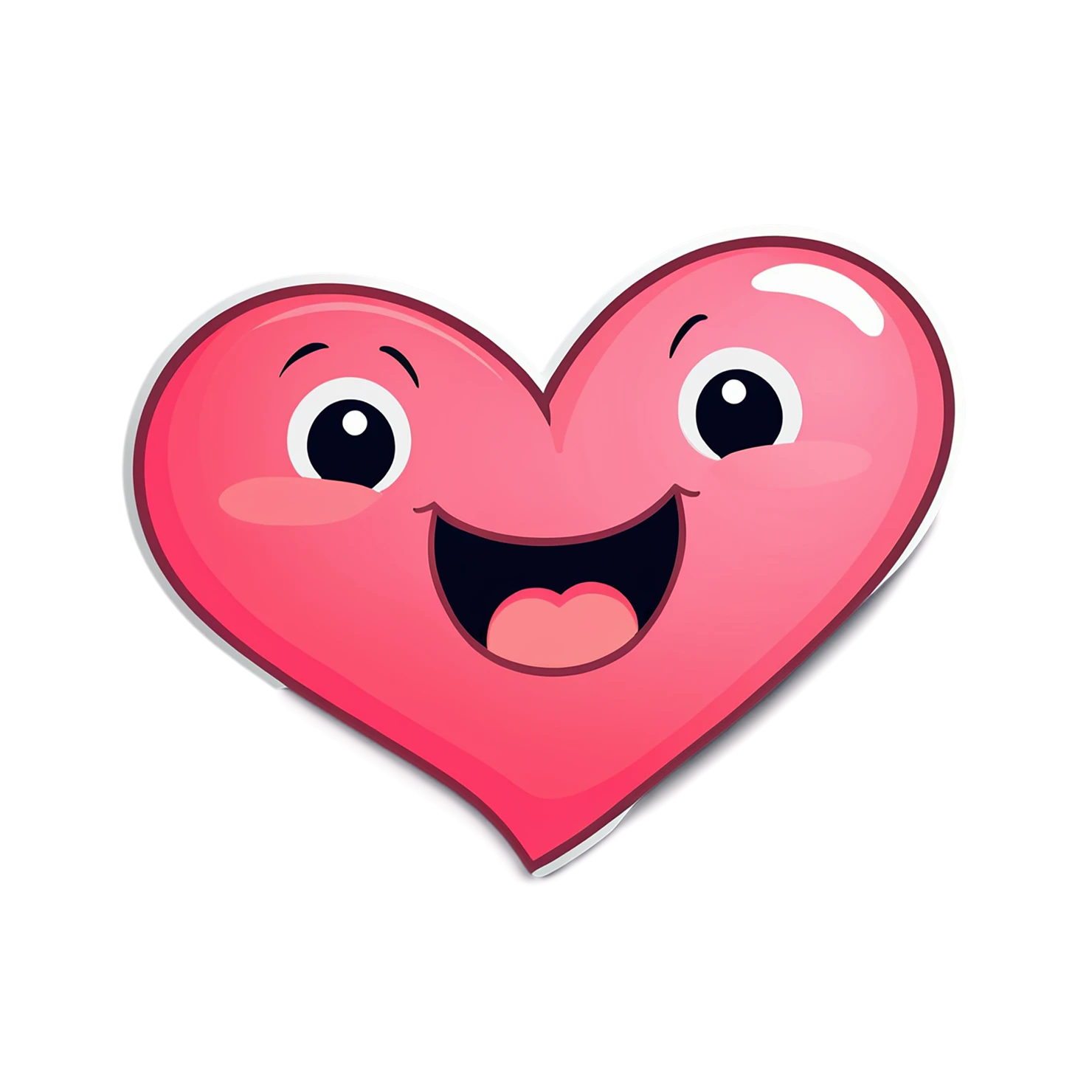 heart cute sticker isolated on transparent background #18508
