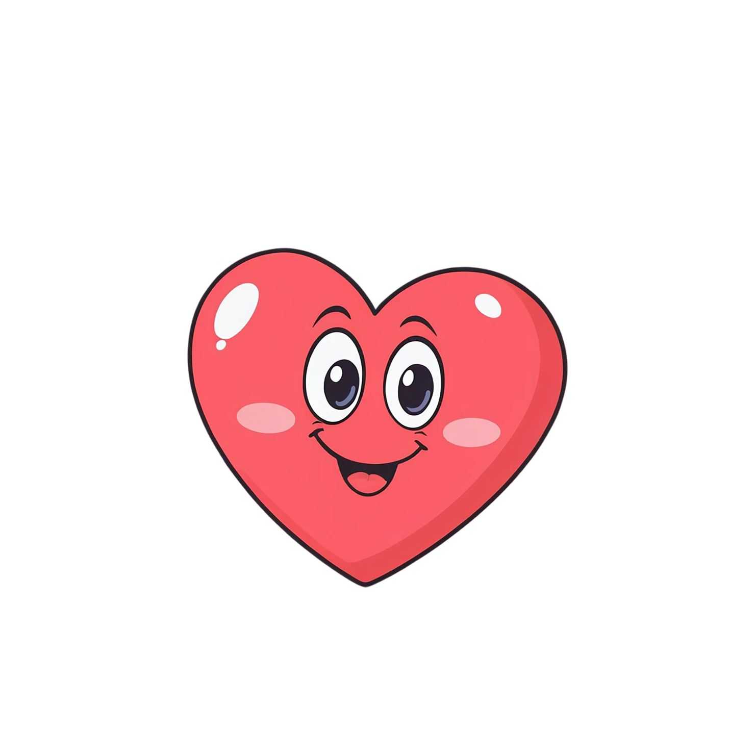 heart cute sticker isolated on transparent background #18509