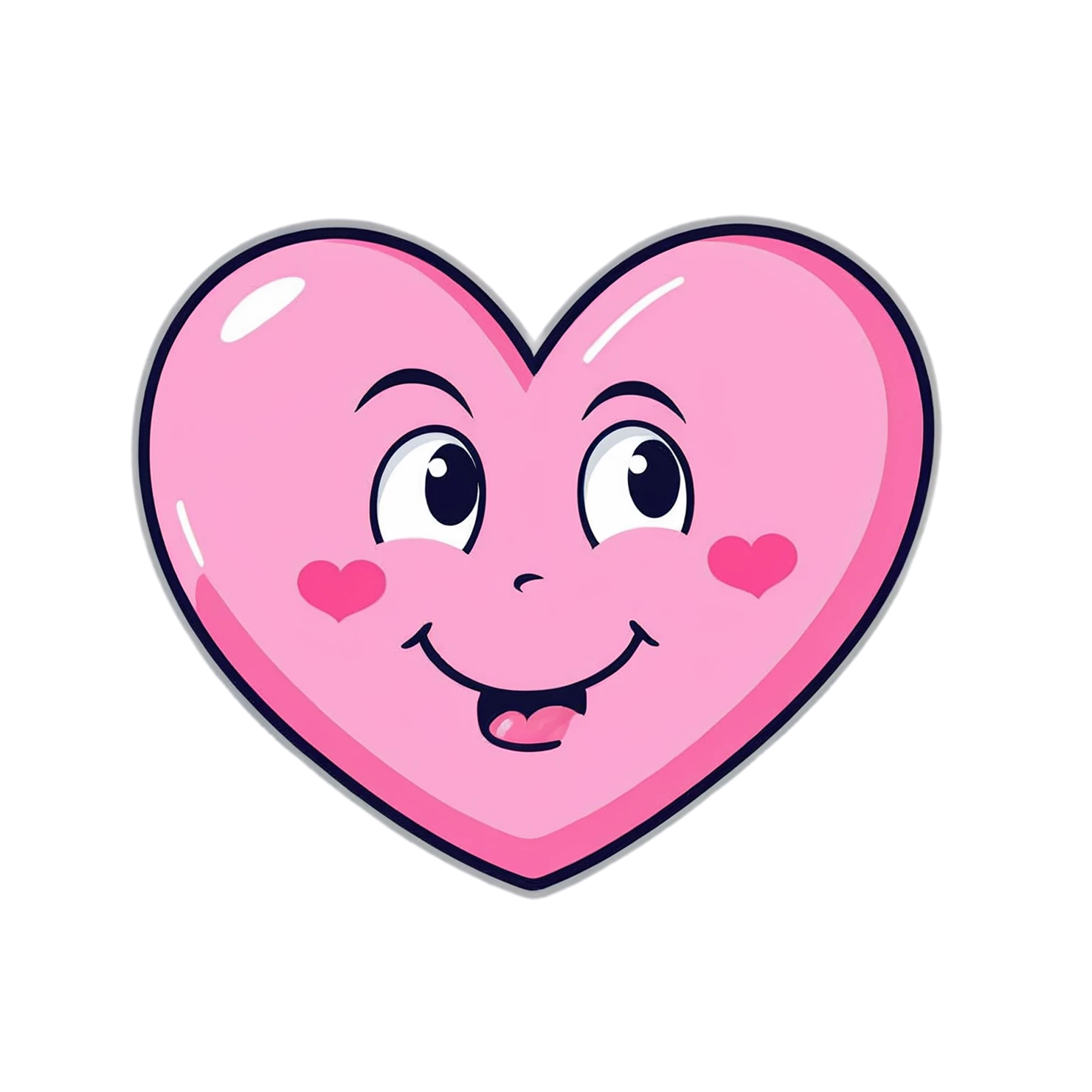 heart cute sticker isolated on transparent background #18511