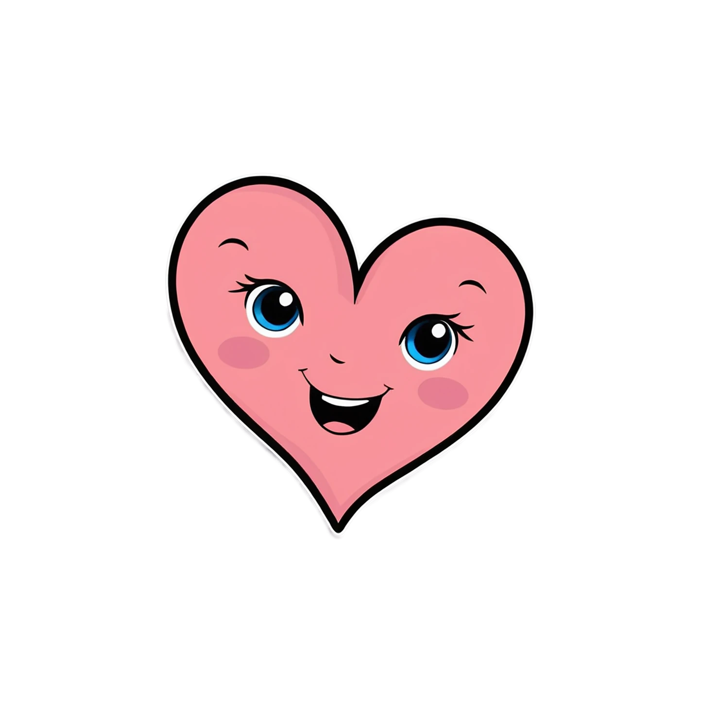 heart cute sticker isolated on transparent background #18512