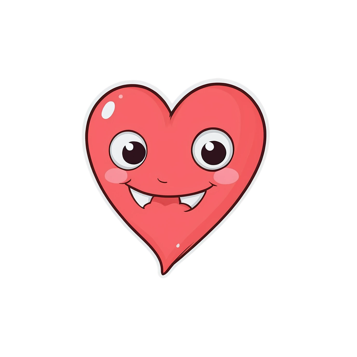 heart cute sticker isolated on transparent background #18513