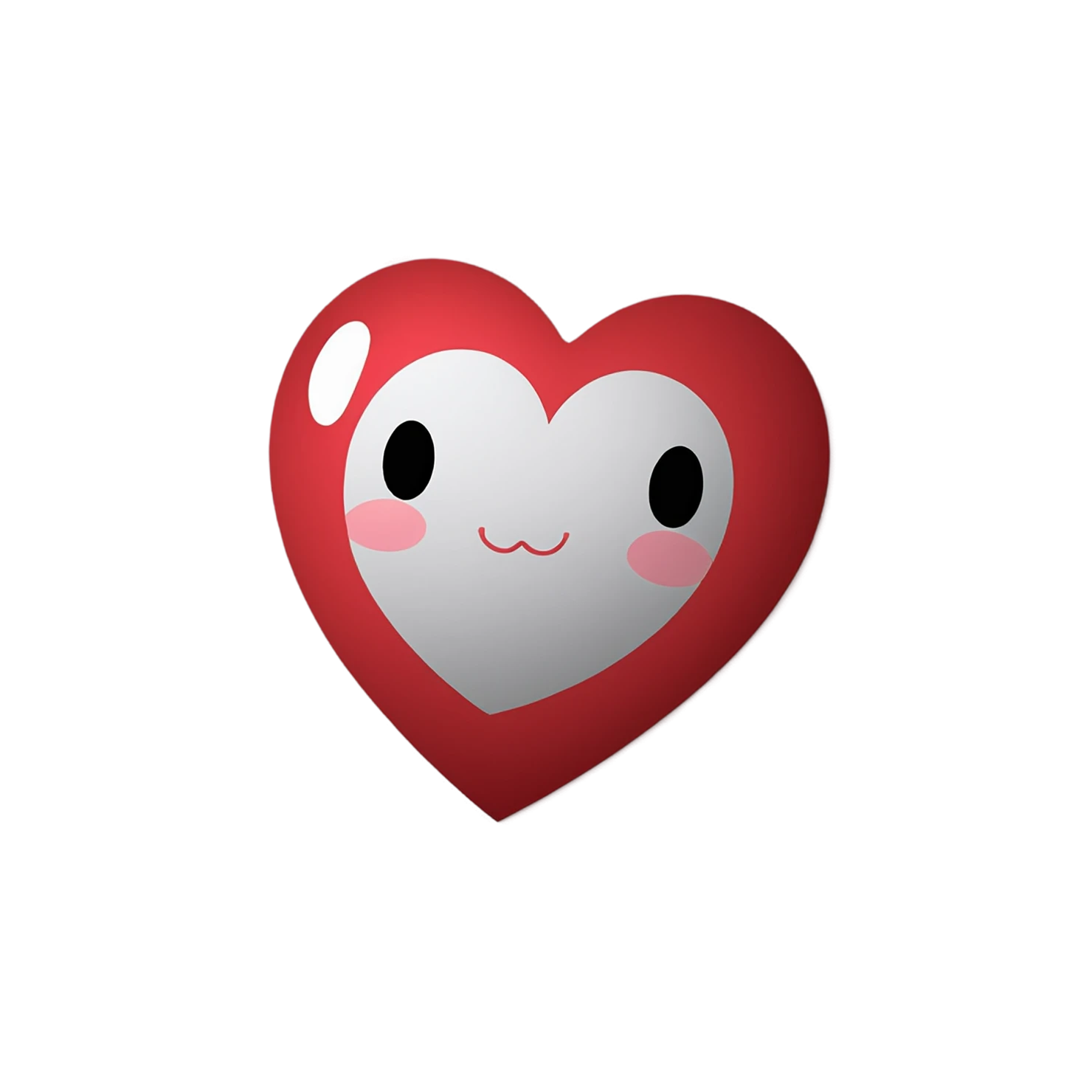 heart cute sticker isolated on transparent background #18514