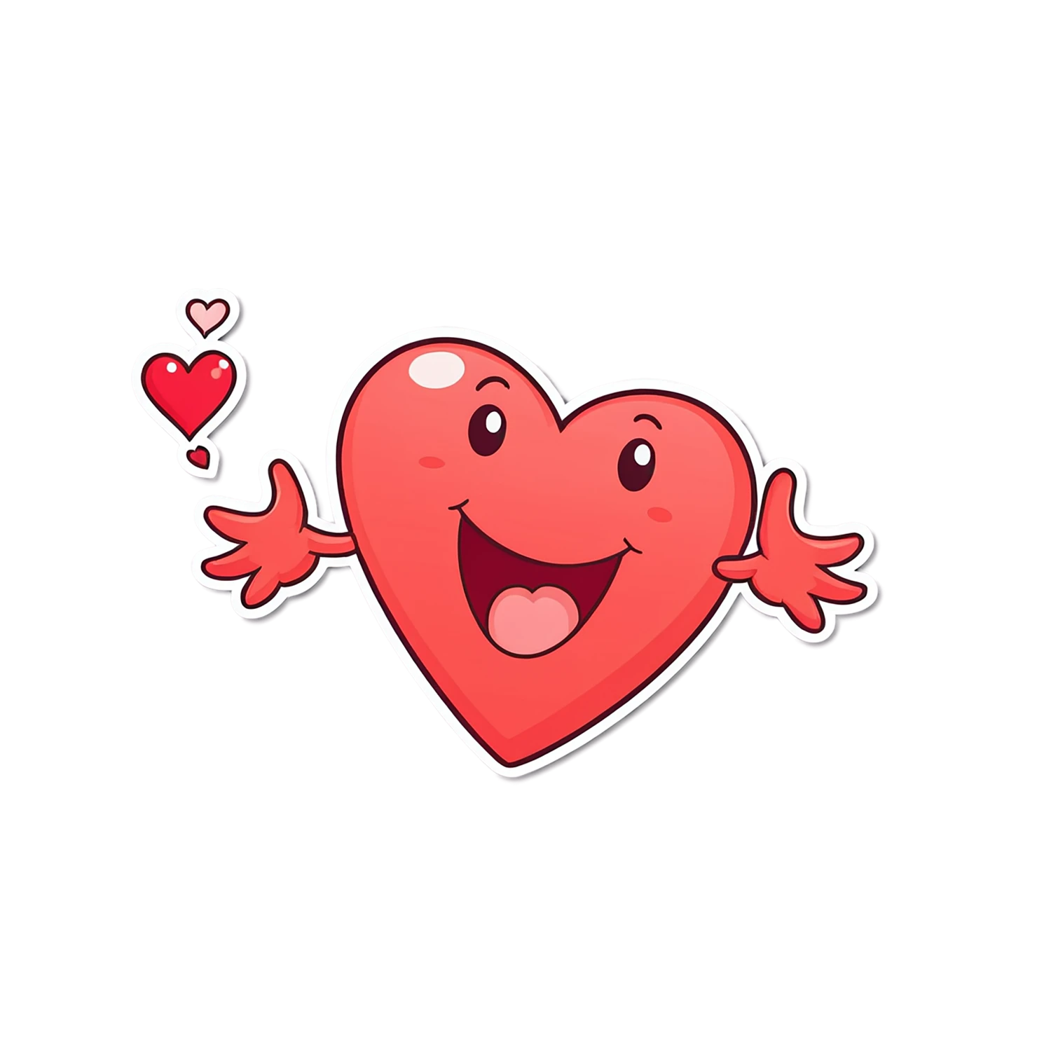 heart cute sticker isolated on transparent background #18515