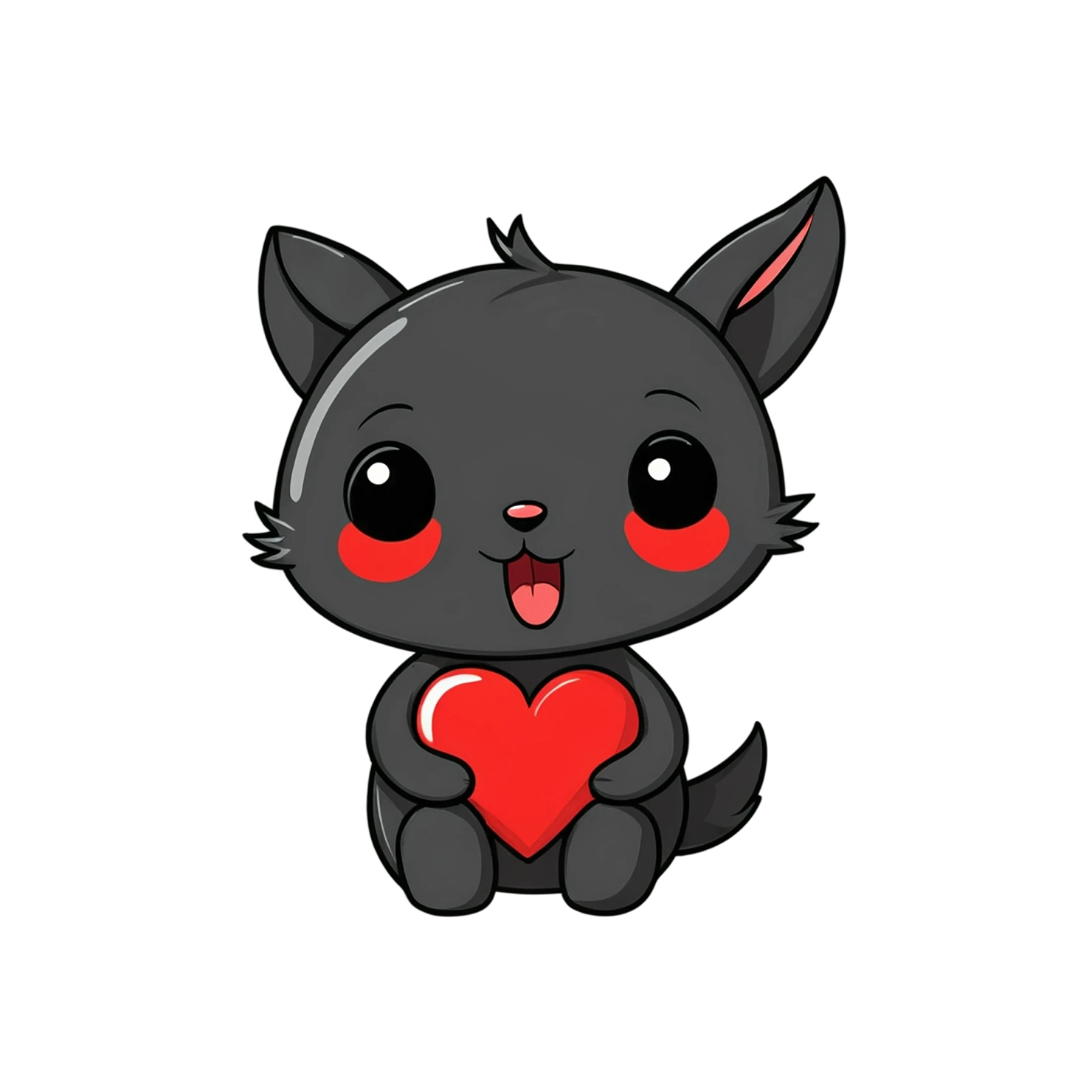 heart cute sticker isolated on transparent background #18517