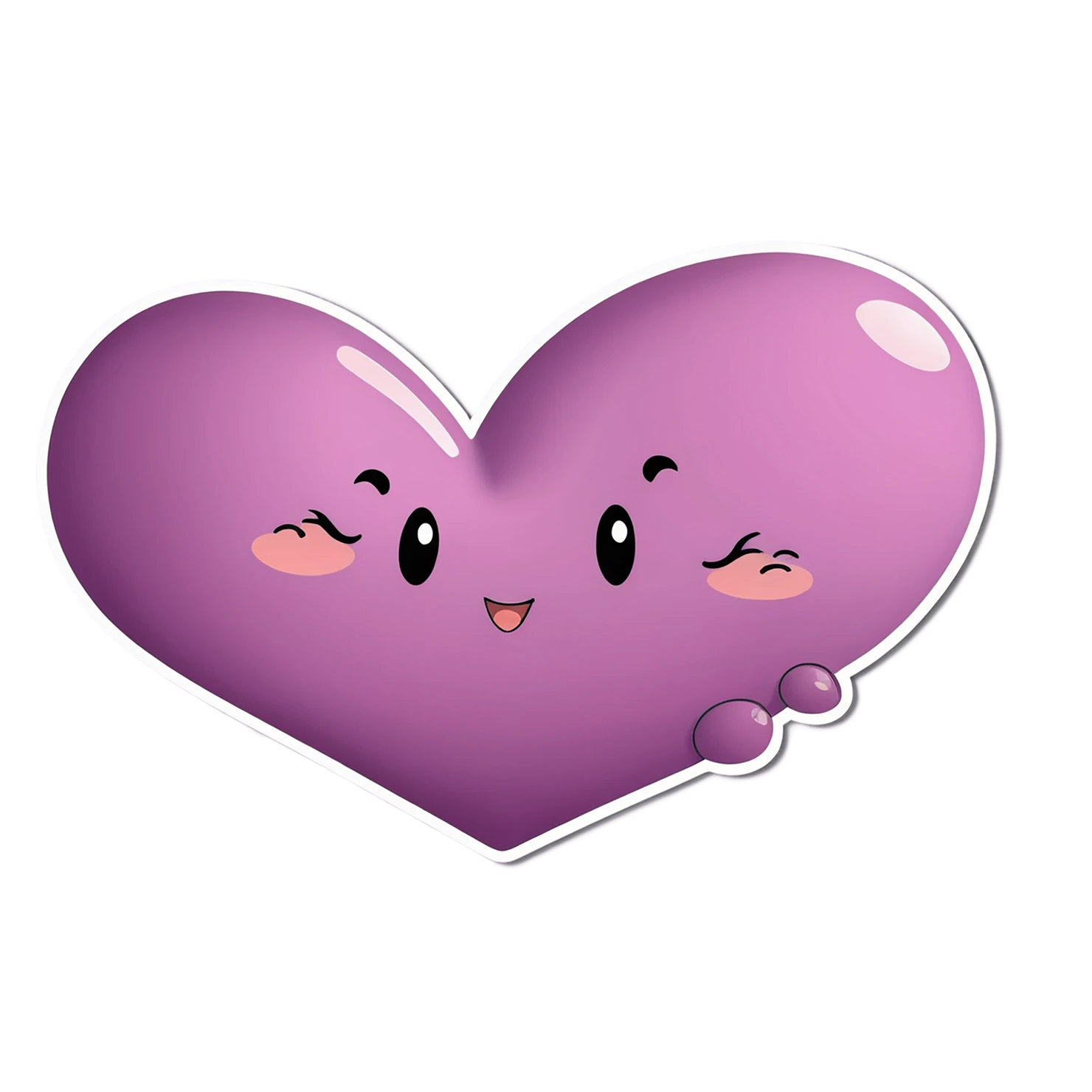 heart cute sticker isolated on transparent background #18521