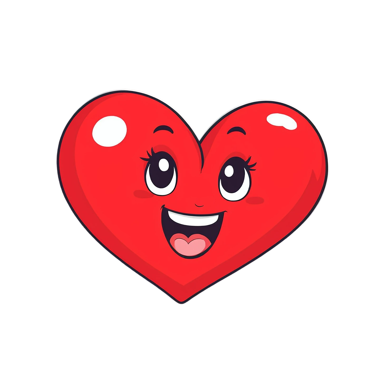 heart cute sticker isolated on transparent background #18522