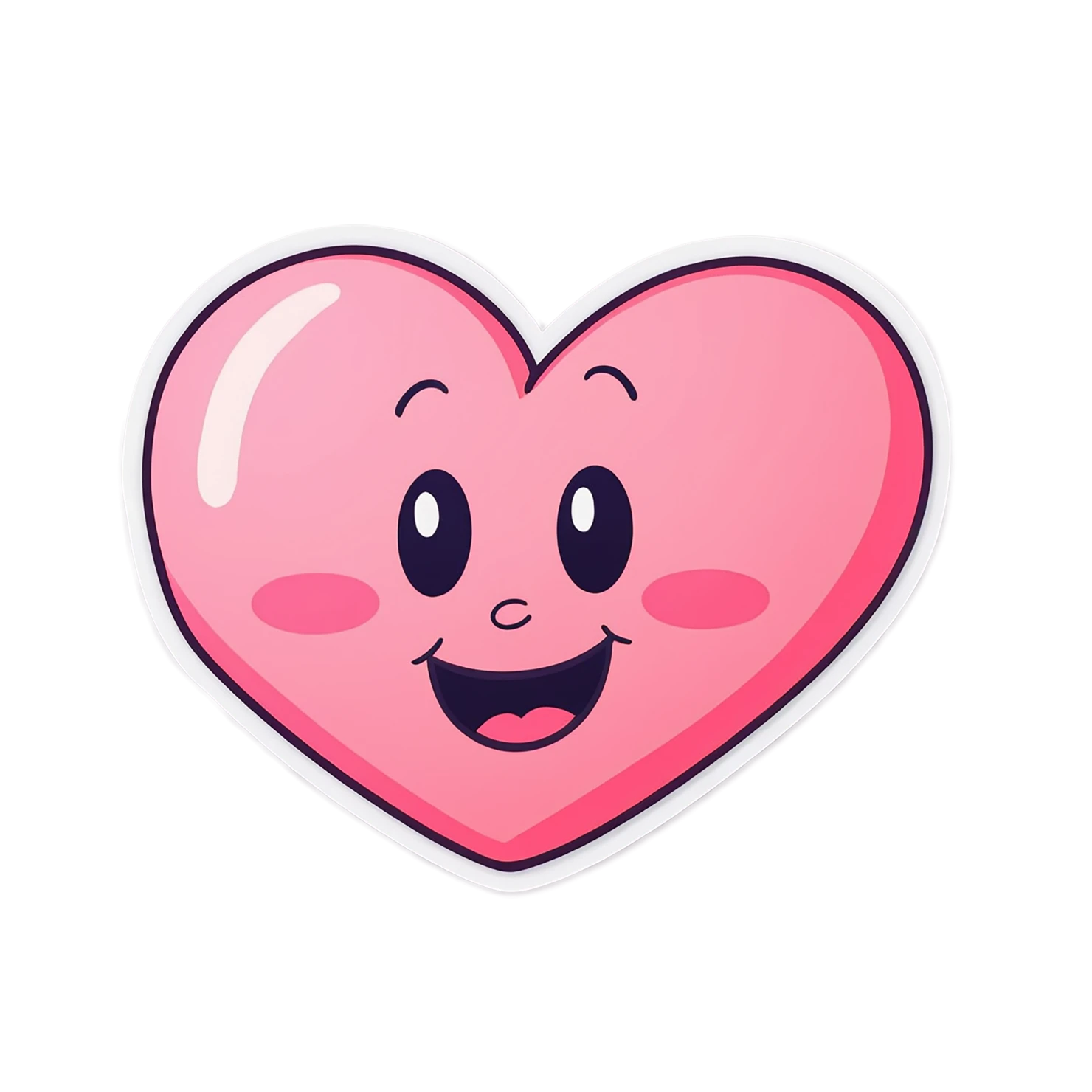 heart cute sticker isolated on transparent background #18523