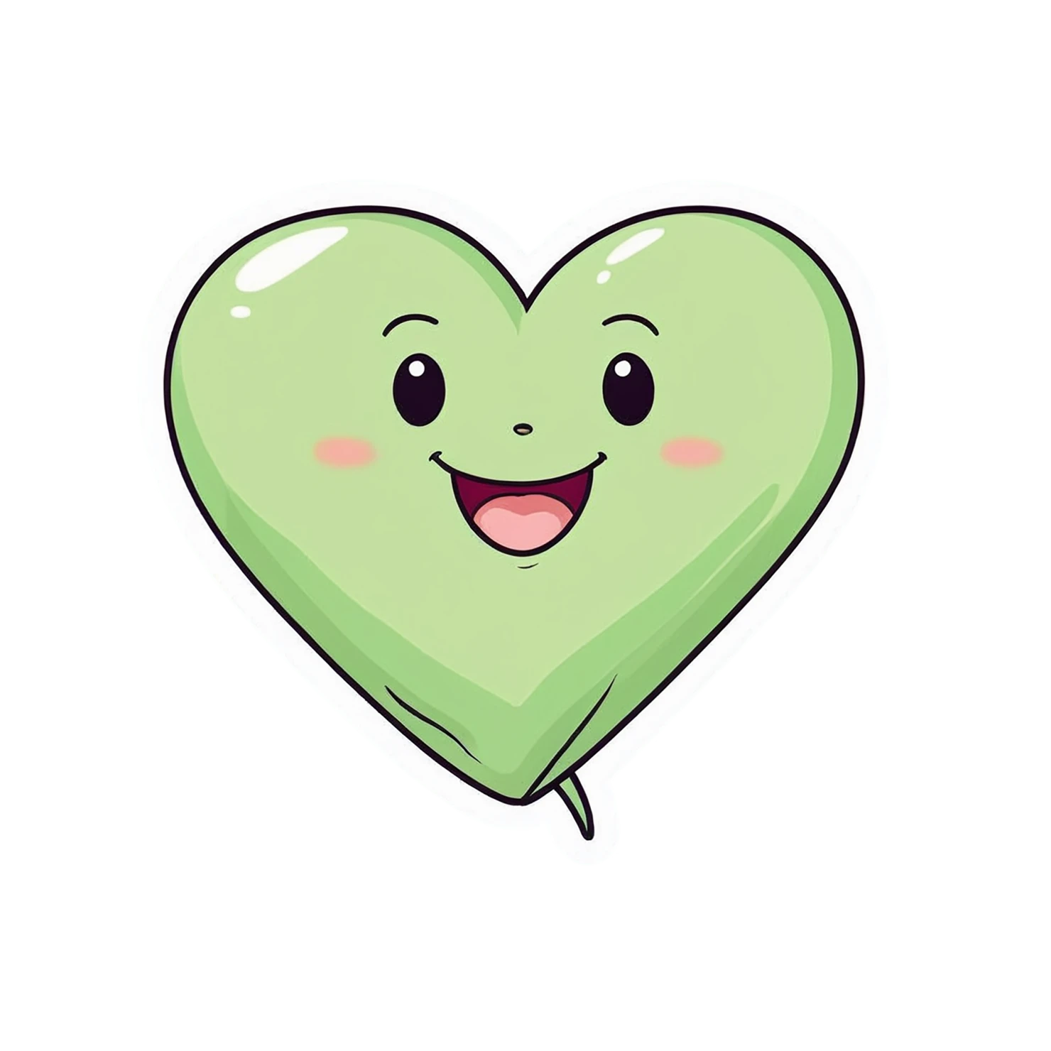 heart cute sticker isolated on transparent background #18525