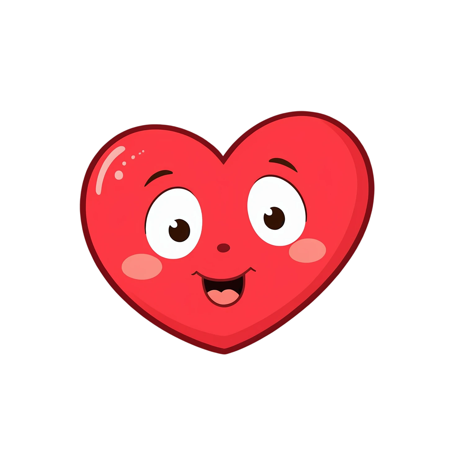 heart cute sticker isolated on transparent background #18526