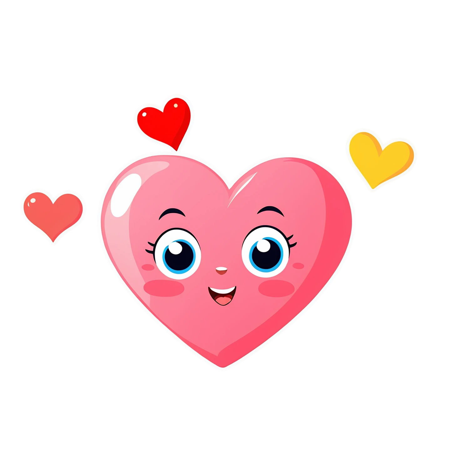 heart cute sticker isolated on transparent background #18527