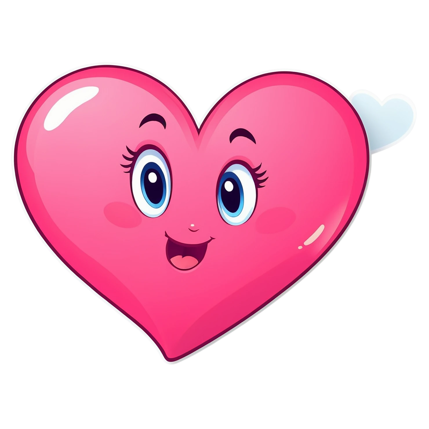 heart cute sticker isolated on transparent background #18528