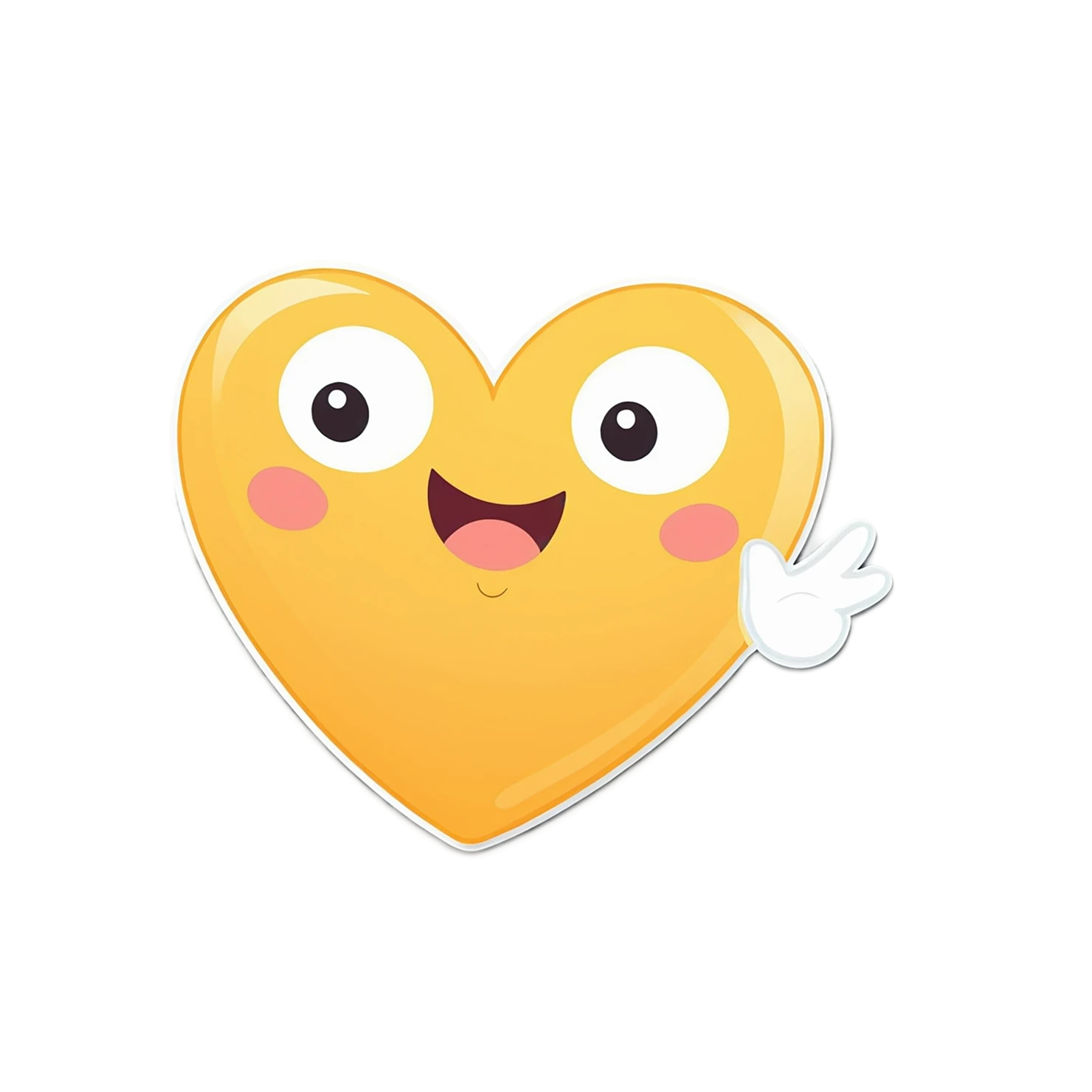 heart cute sticker isolated on transparent background #18531