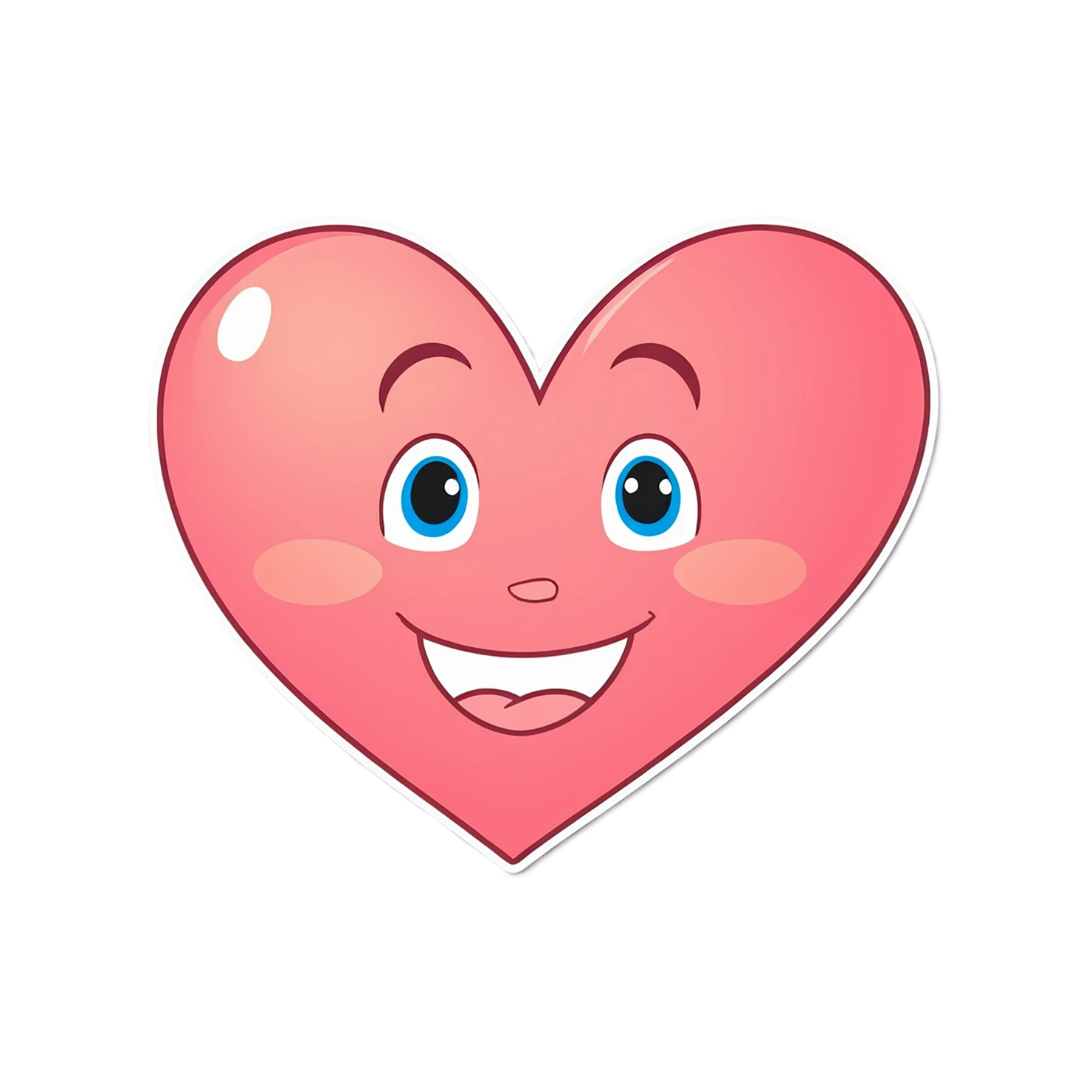 heart cute sticker isolated on transparent background #18532