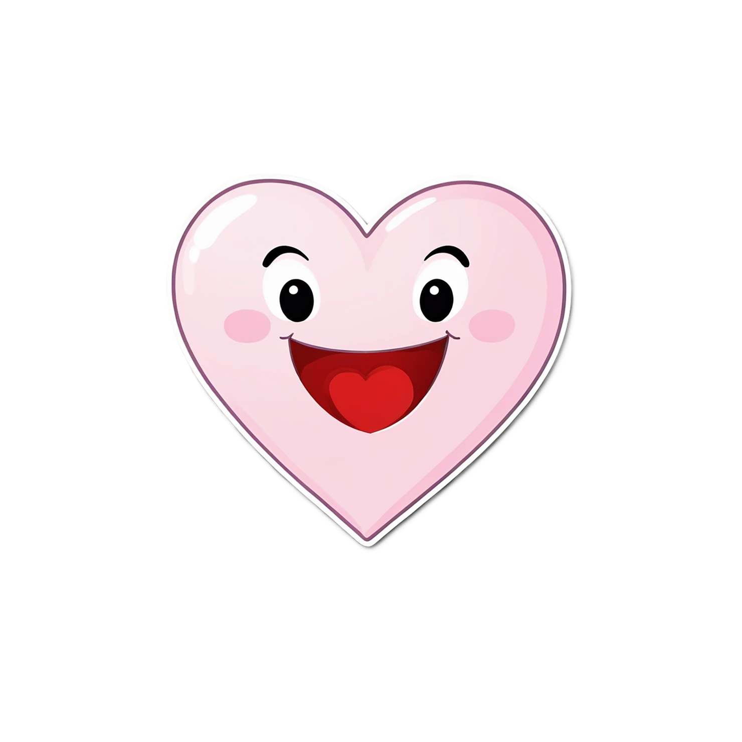 heart cute sticker isolated on transparent background #18533
