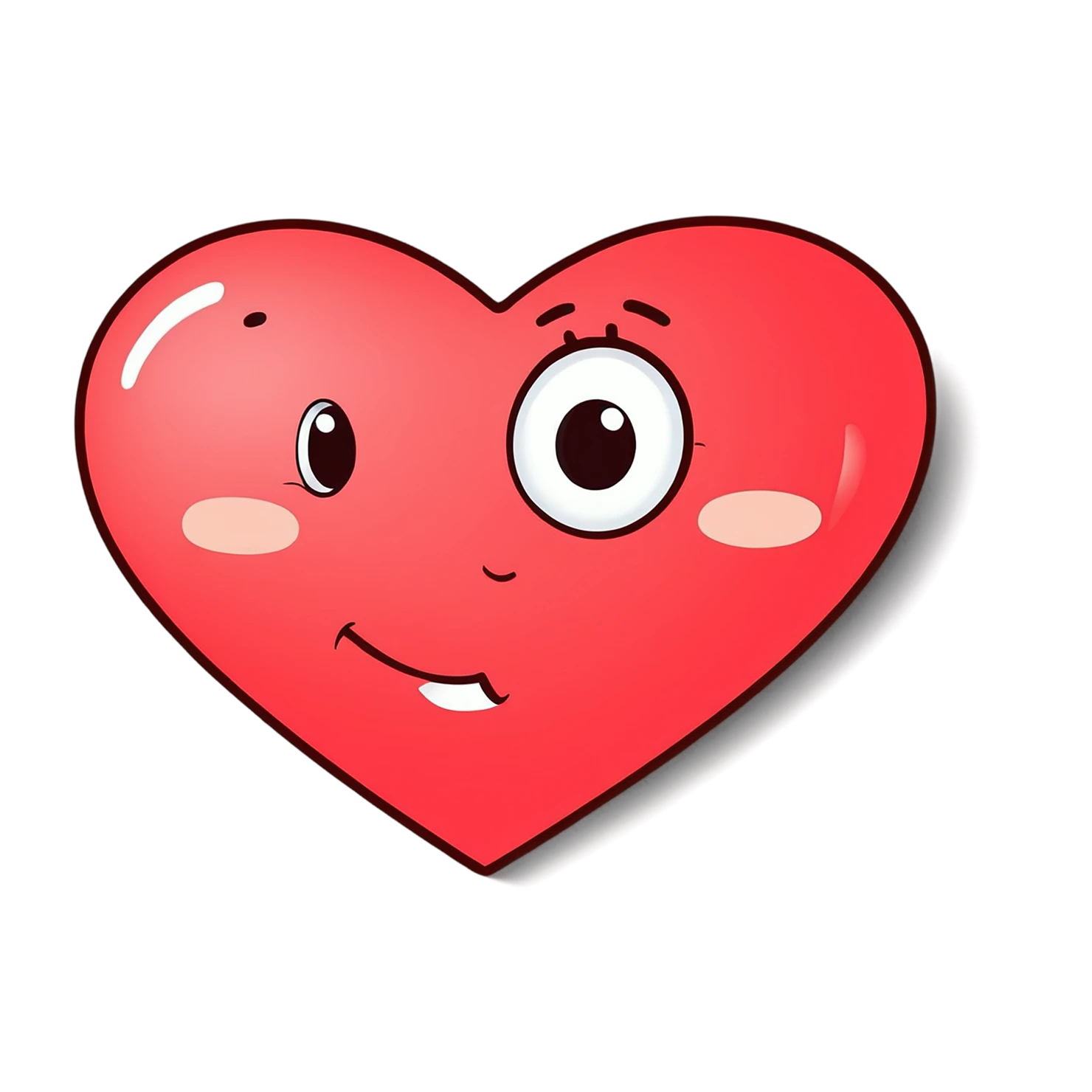 heart cute sticker isolated on transparent background #18534