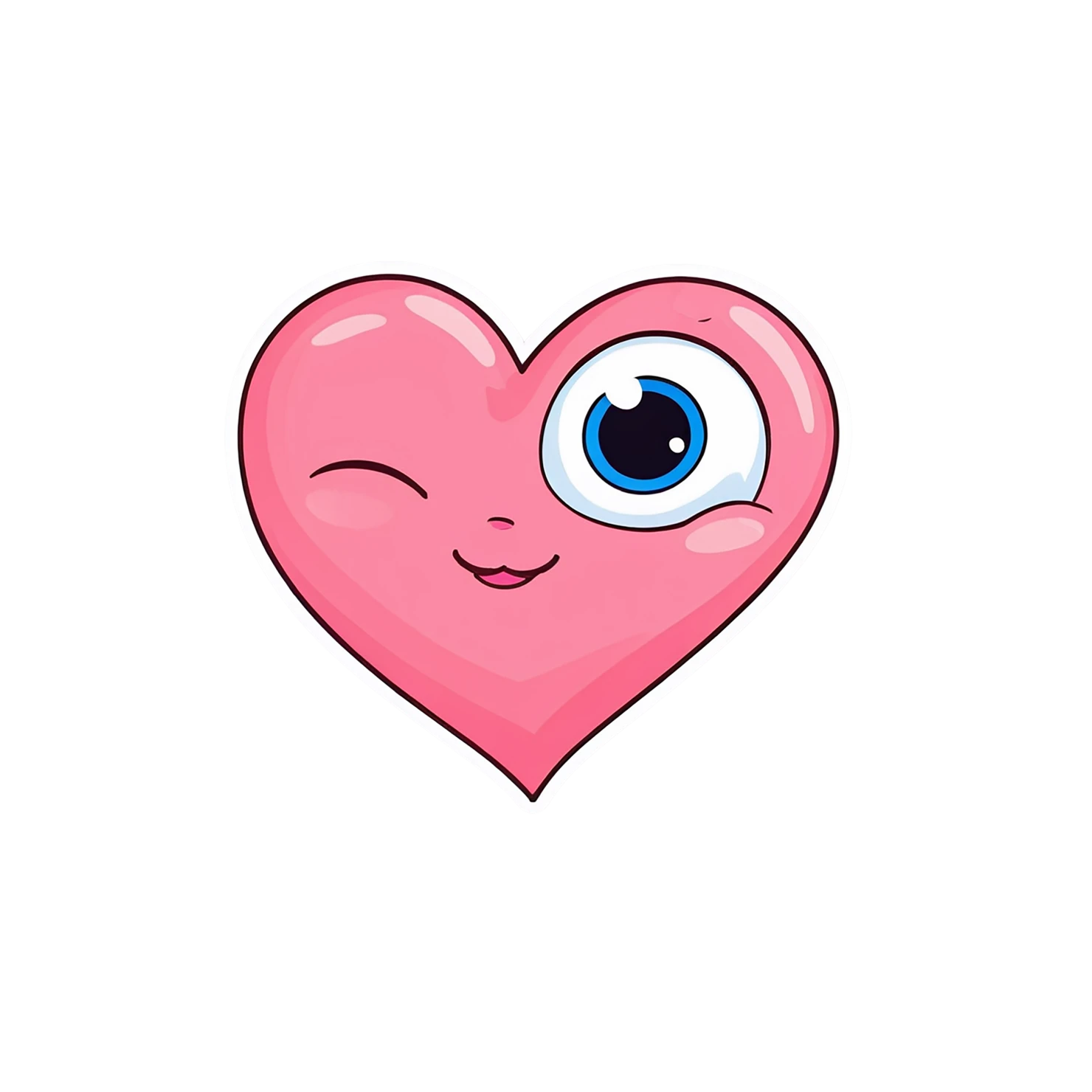heart cute sticker isolated on transparent background #18535
