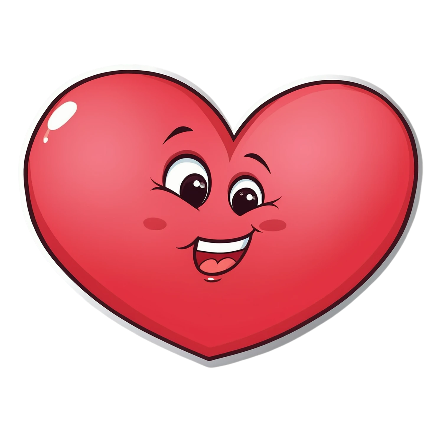 heart cute sticker isolated on transparent background #18536