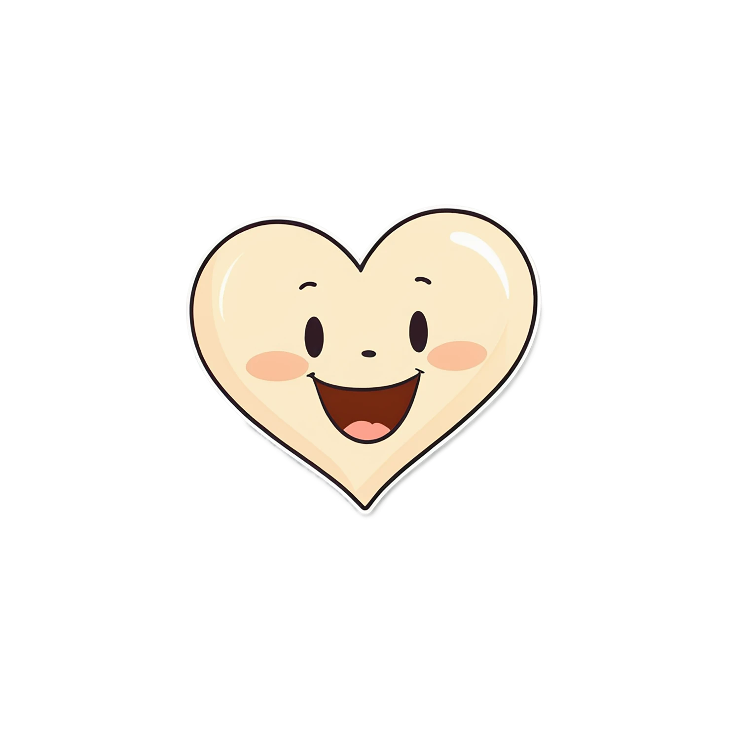 heart cute sticker isolated on transparent background #18539