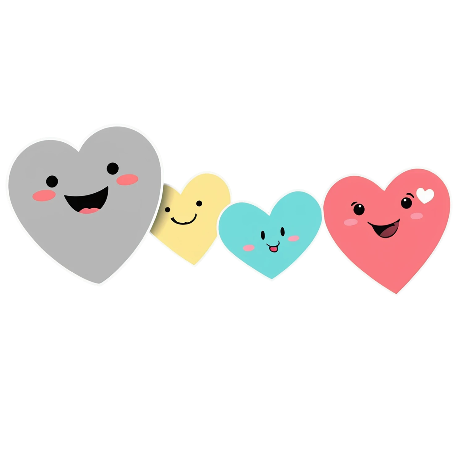 heart cute sticker isolated on transparent background #18540