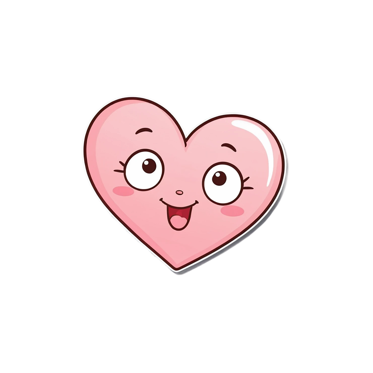 heart cute sticker isolated on transparent background #18545