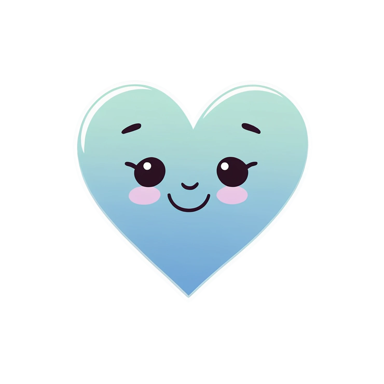 heart cute sticker isolated on transparent background #18546