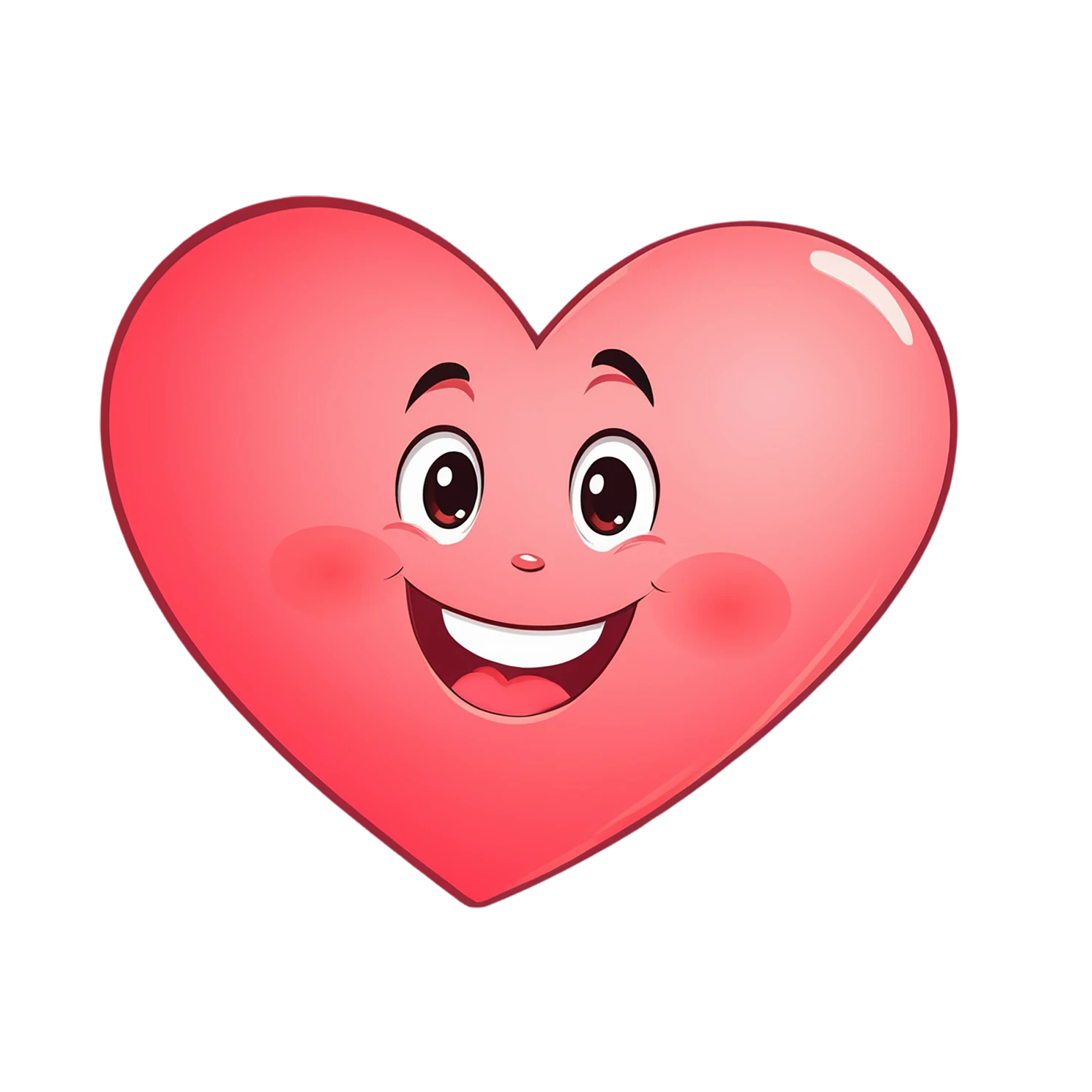 heart cute sticker isolated on transparent background #18549