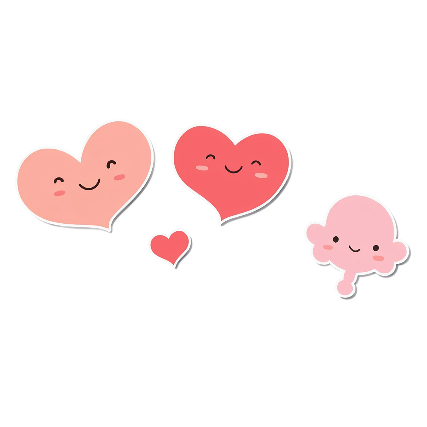 heart cute sticker isolated on transparent background #18550