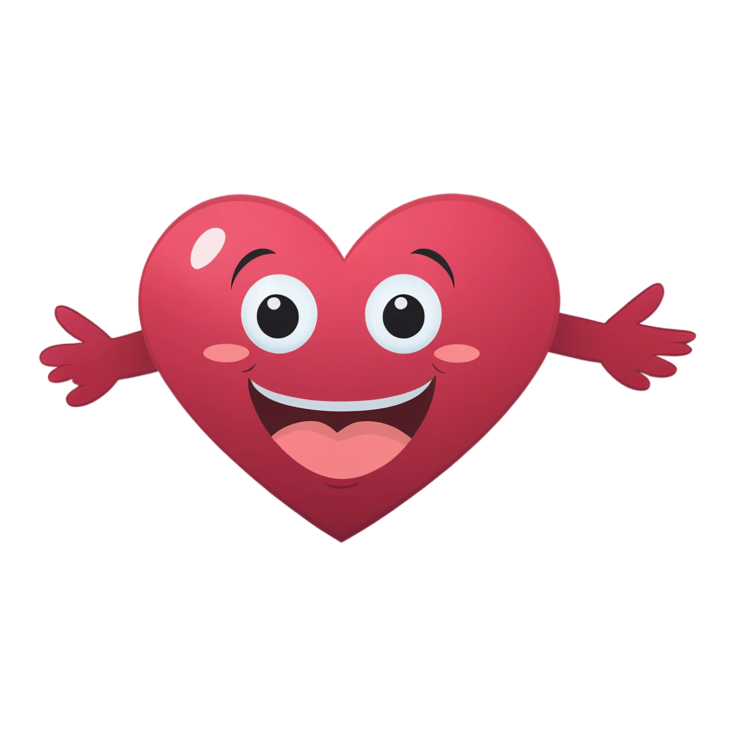 heart cute sticker isolated on transparent background #18551