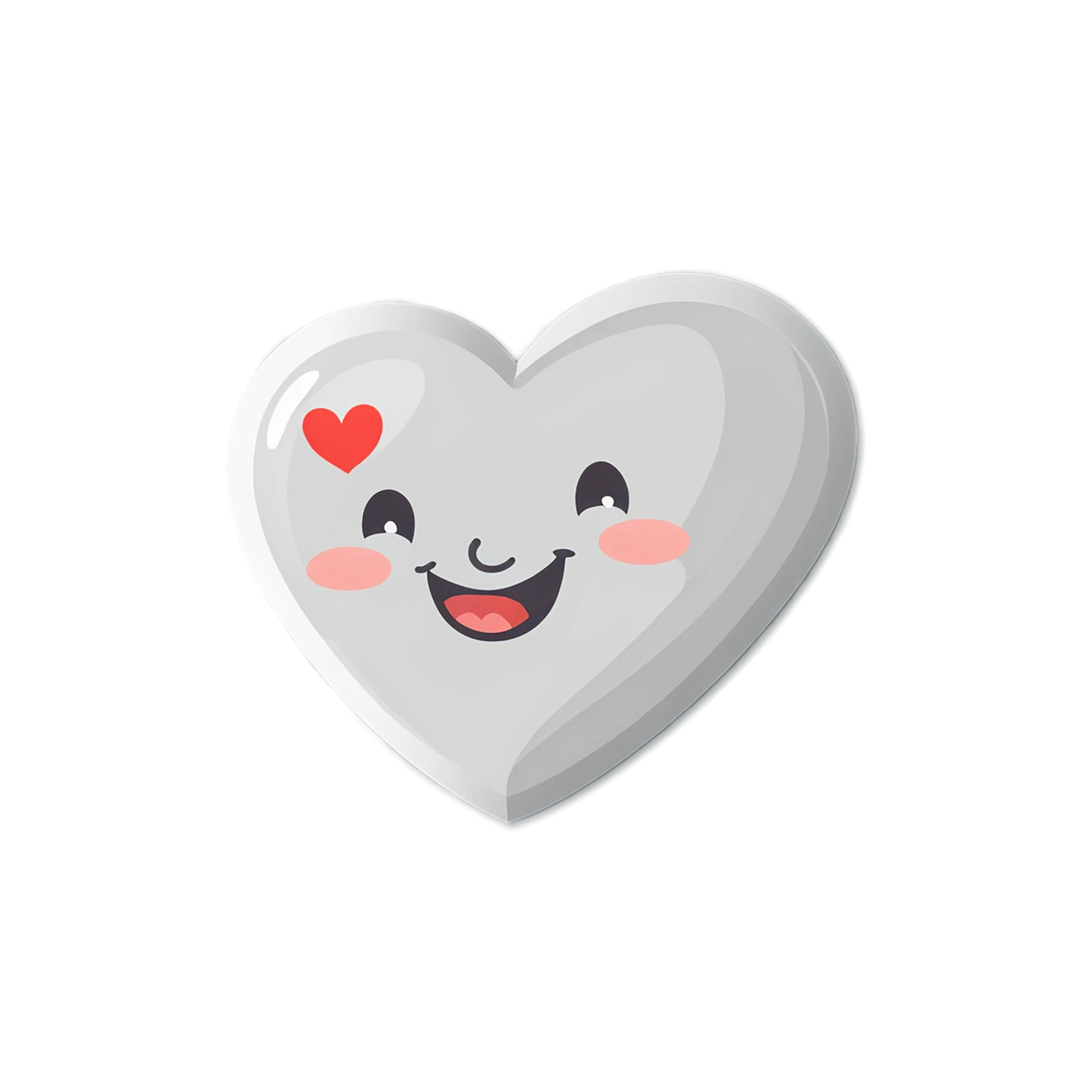 heart cute sticker isolated on transparent background #18553