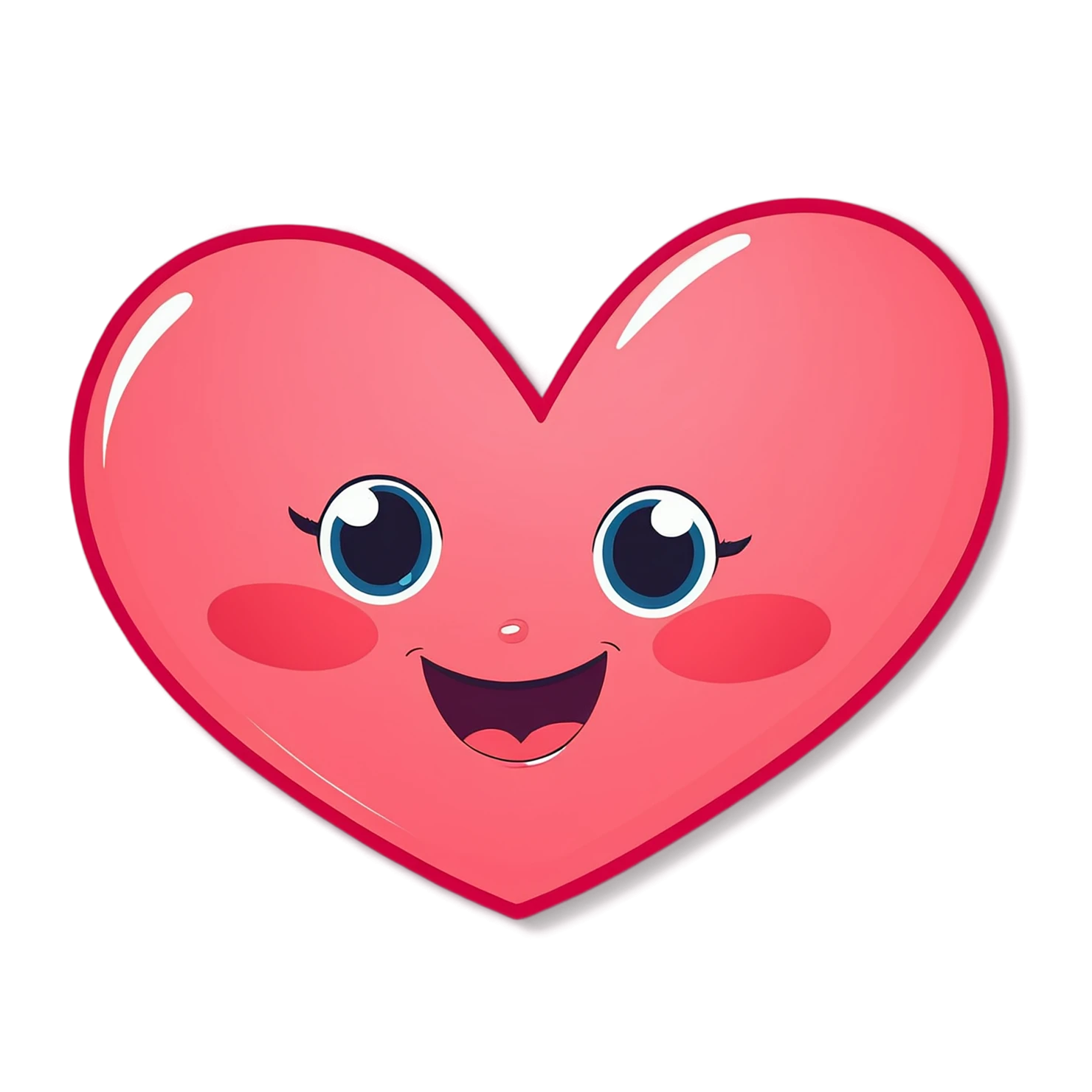 heart cute sticker isolated on transparent background #18557