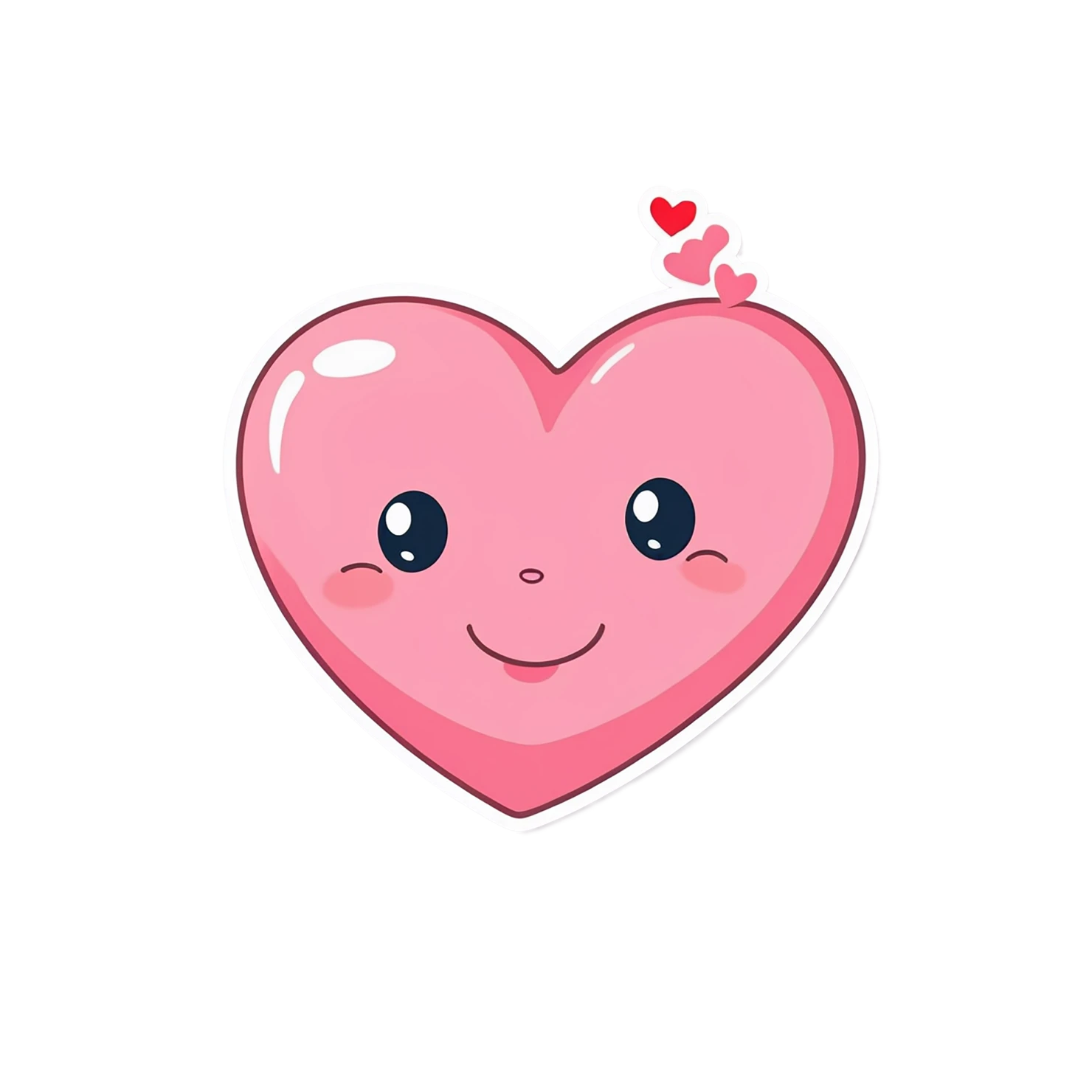 heart cute sticker isolated on transparent background #18558