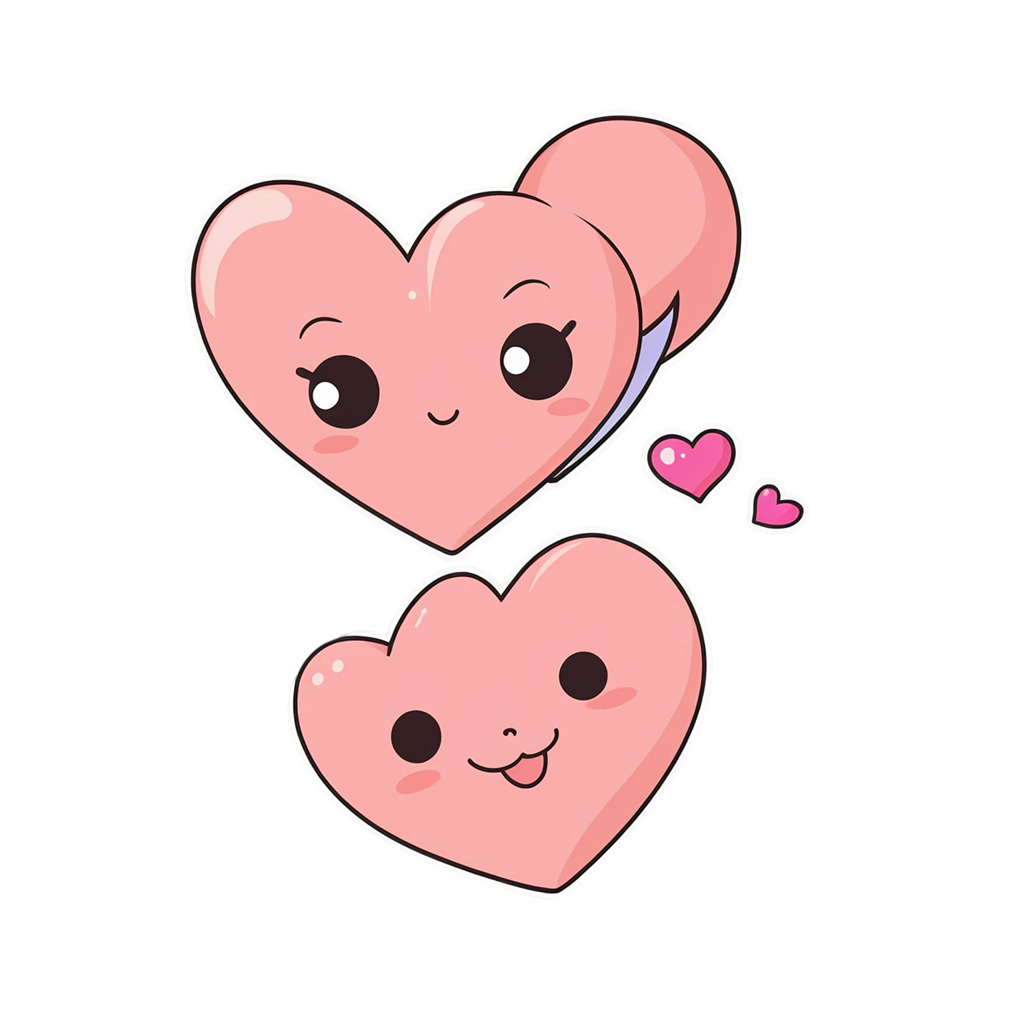 heart cute sticker isolated on transparent background #18559
