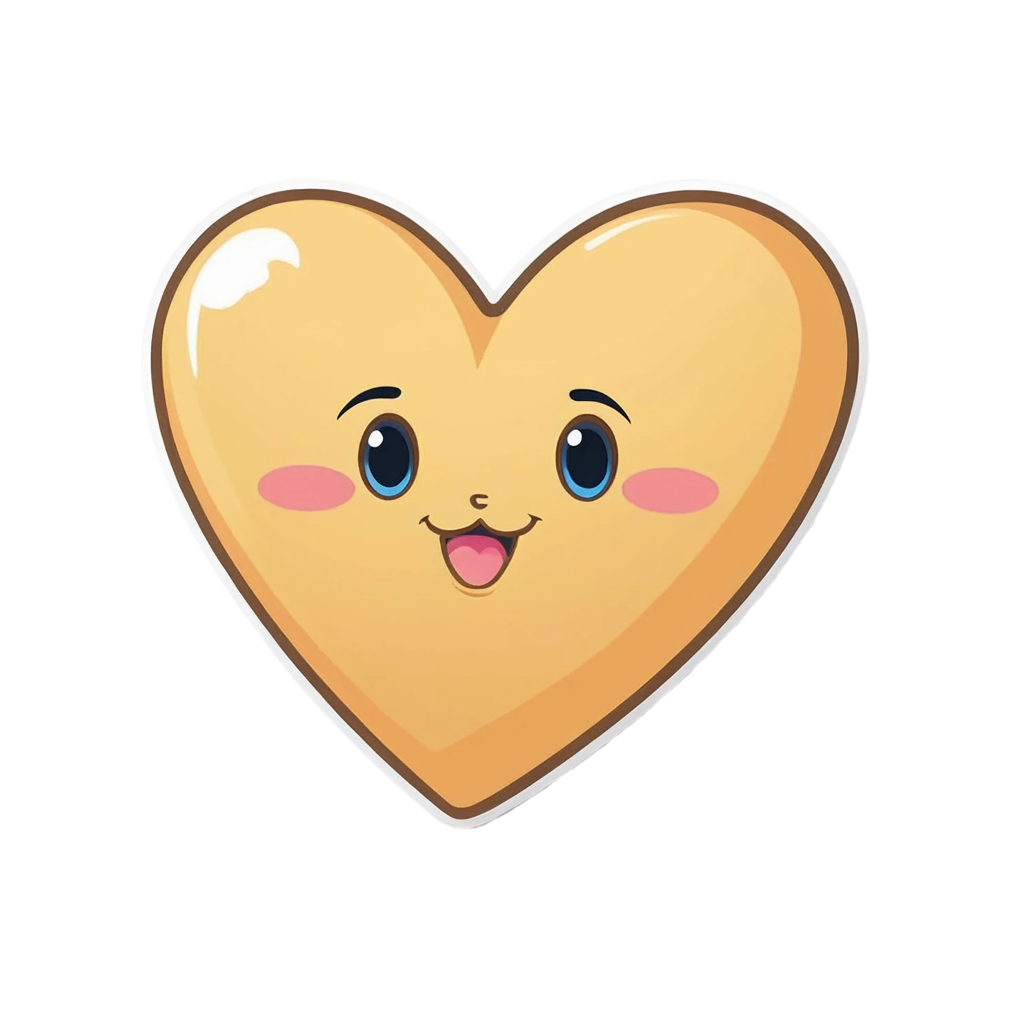 heart cute sticker isolated on transparent background #18561