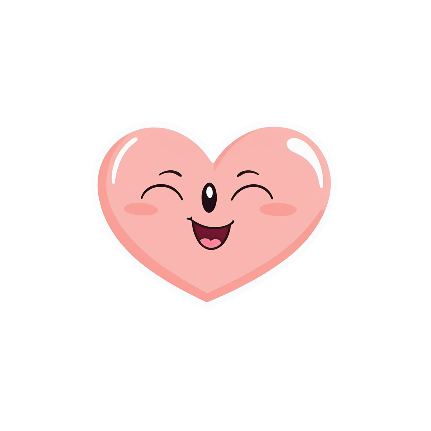 heart cute sticker isolated on transparent background #18564
