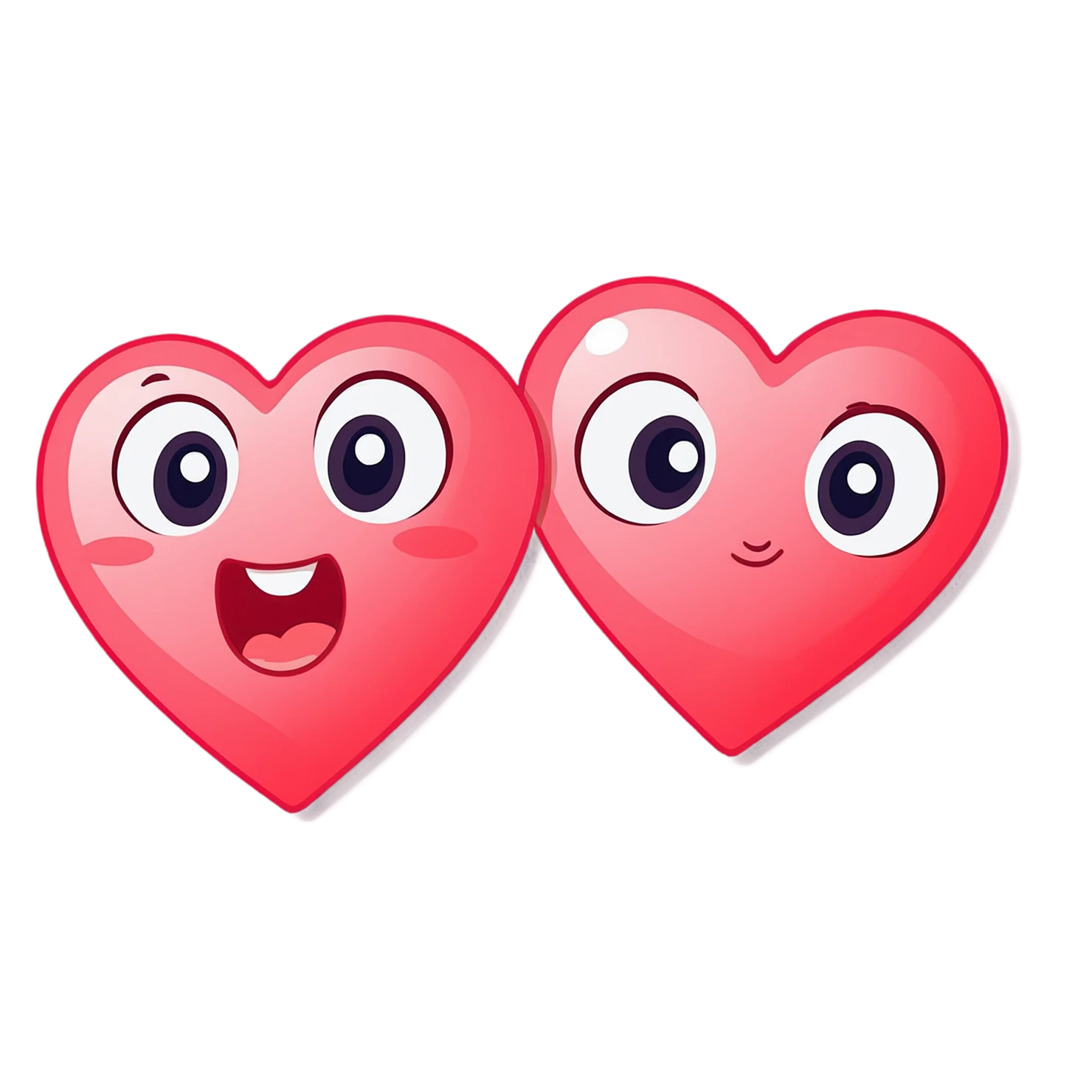 heart cute sticker isolated on transparent background #18567