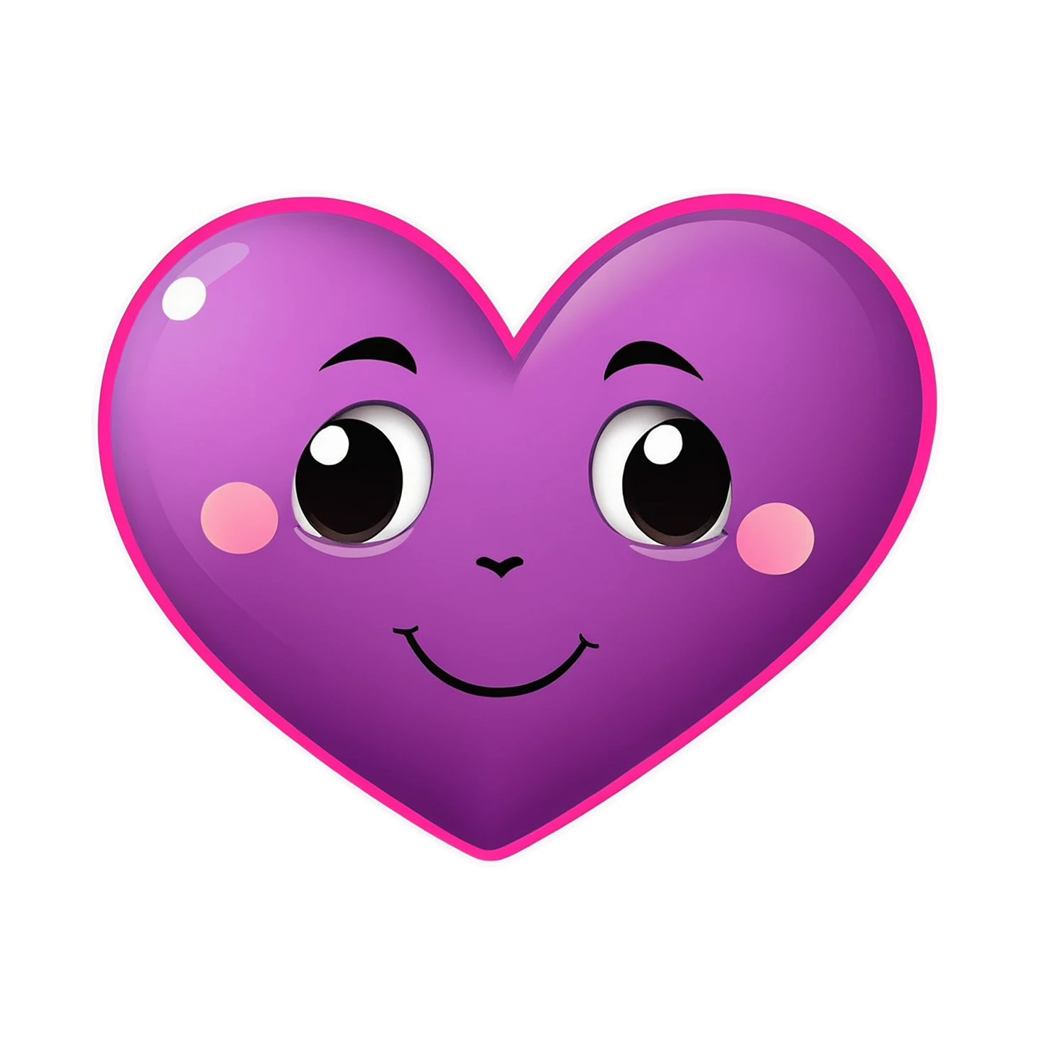 heart cute sticker isolated on transparent background #18571
