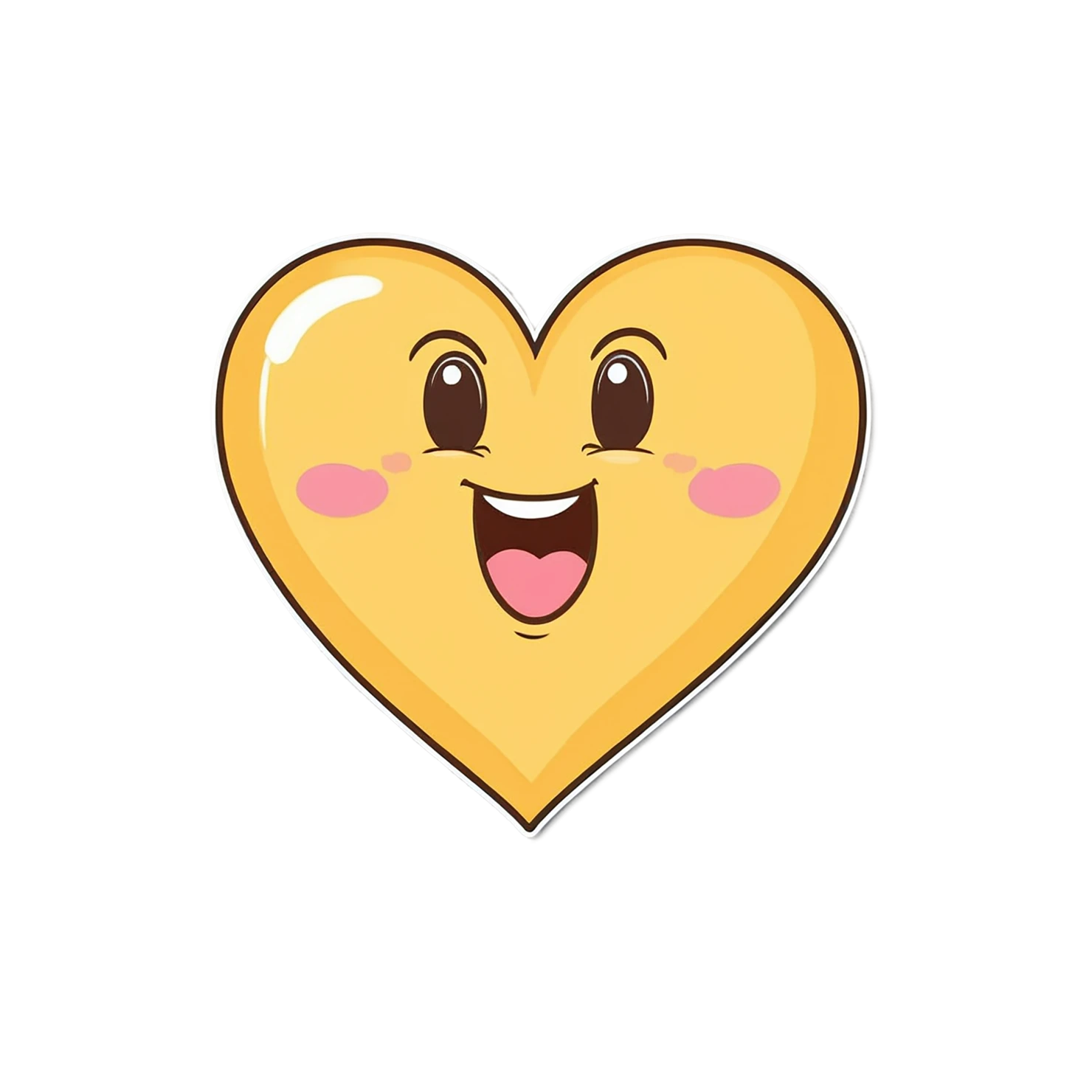 heart cute sticker isolated on transparent background #18572