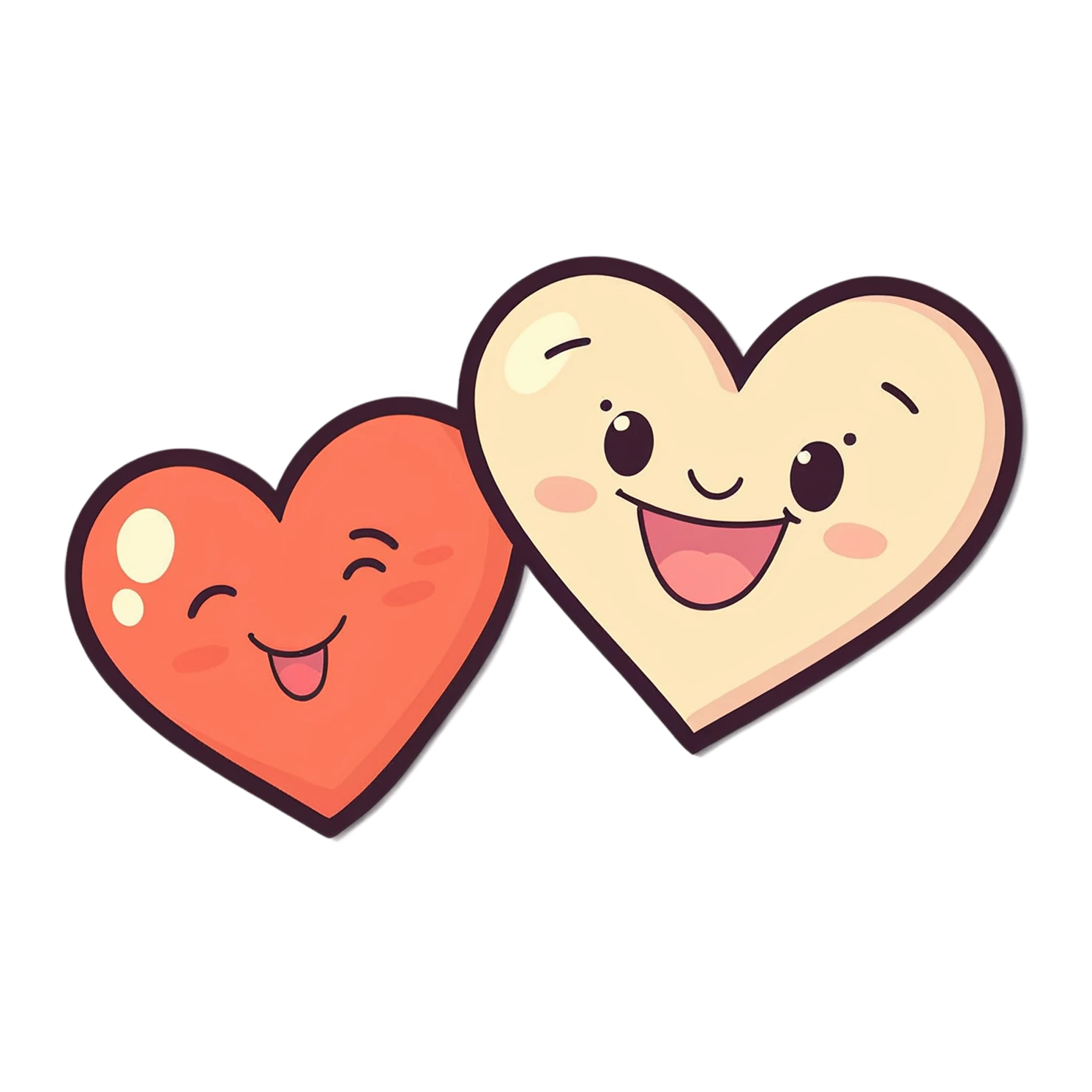 heart cute sticker isolated on transparent background #18573