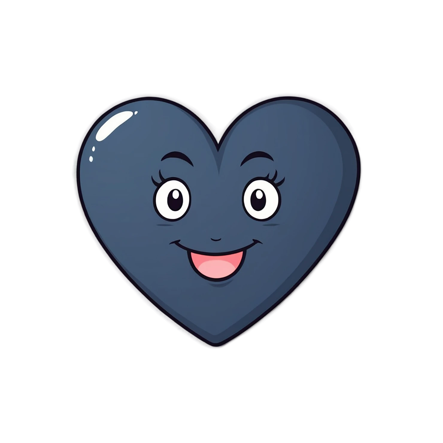 heart cute sticker isolated on transparent background #18574