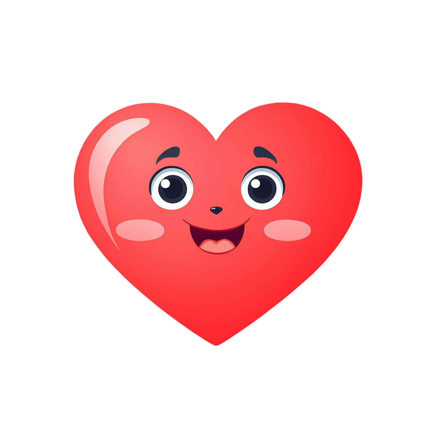 heart cute sticker isolated on transparent background #18575