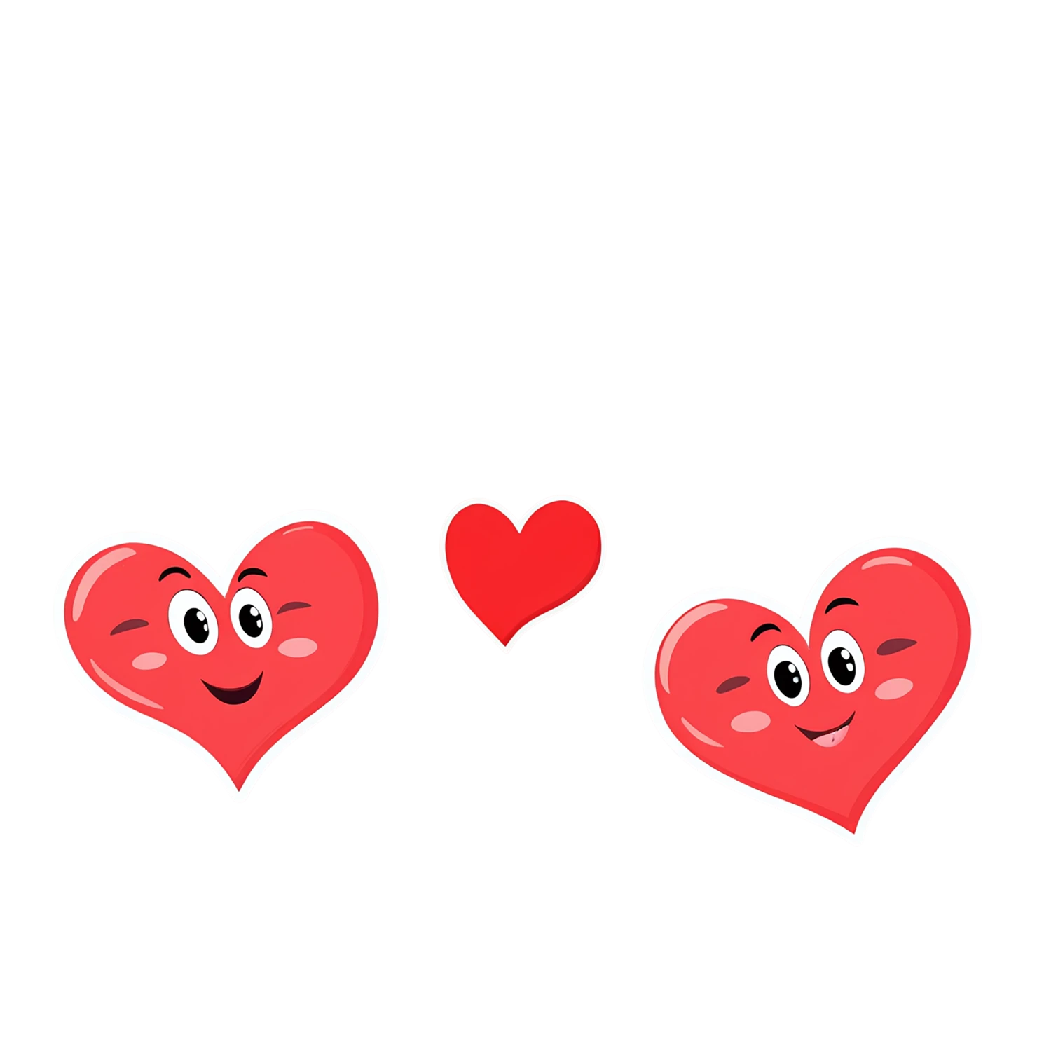 heart cute sticker isolated on transparent background #18576
