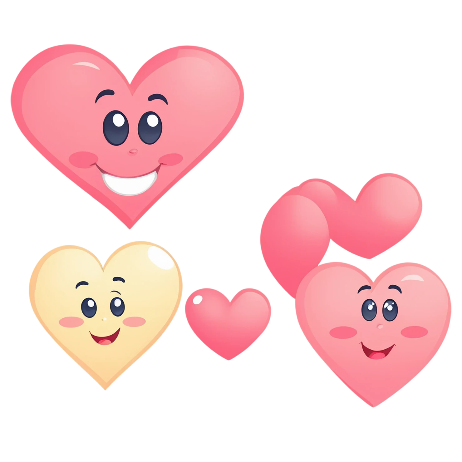 heart cute sticker isolated on transparent background #18578