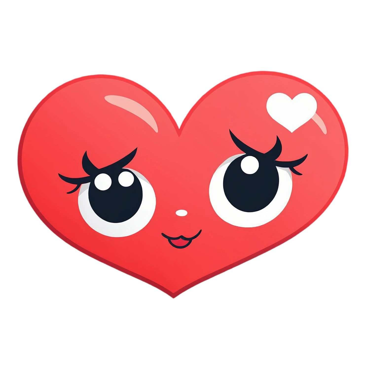 heart cute sticker isolated on transparent background #18579